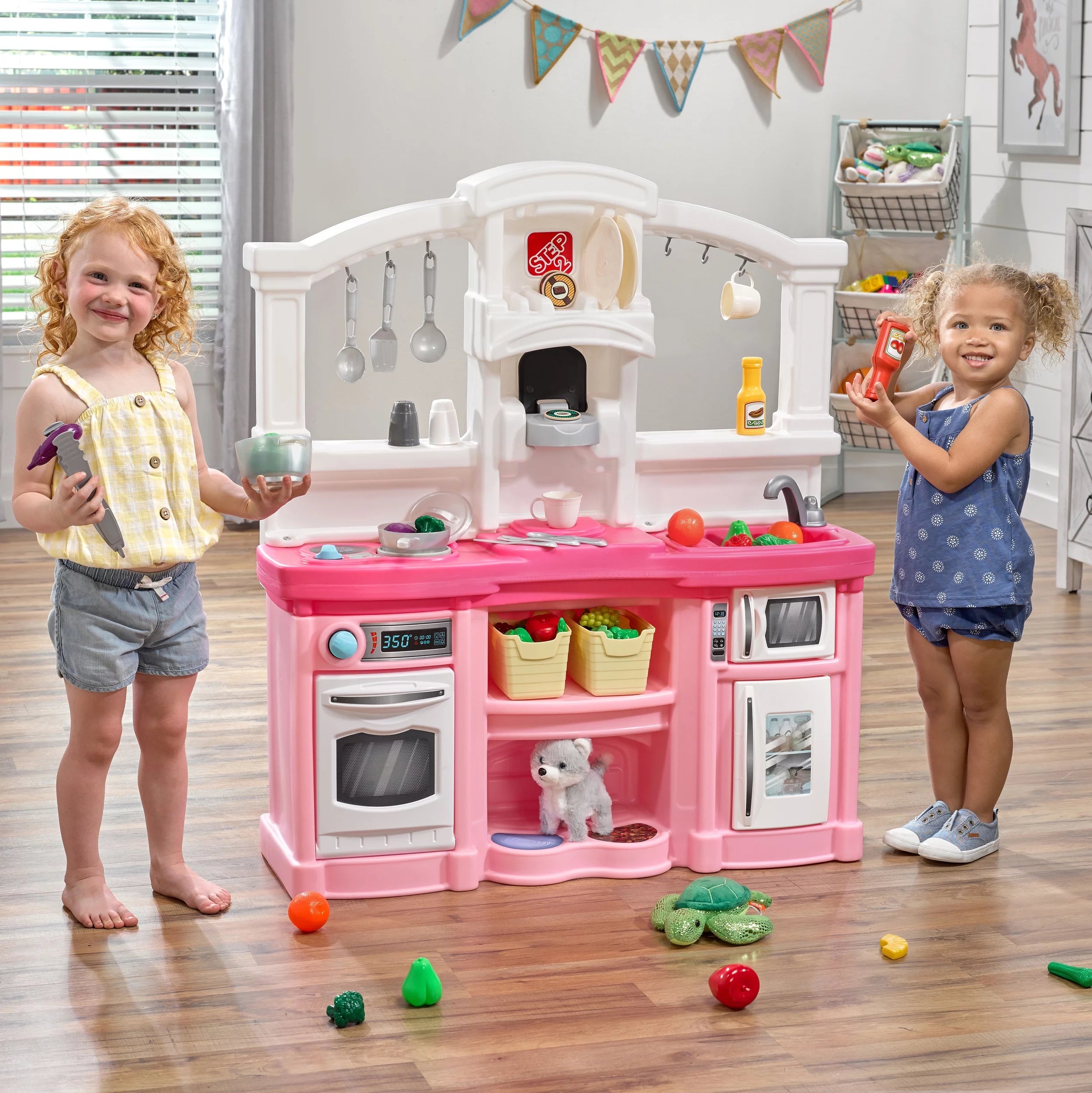 2025 Set de cocina infantil Step2 Fun with Friends en rosa