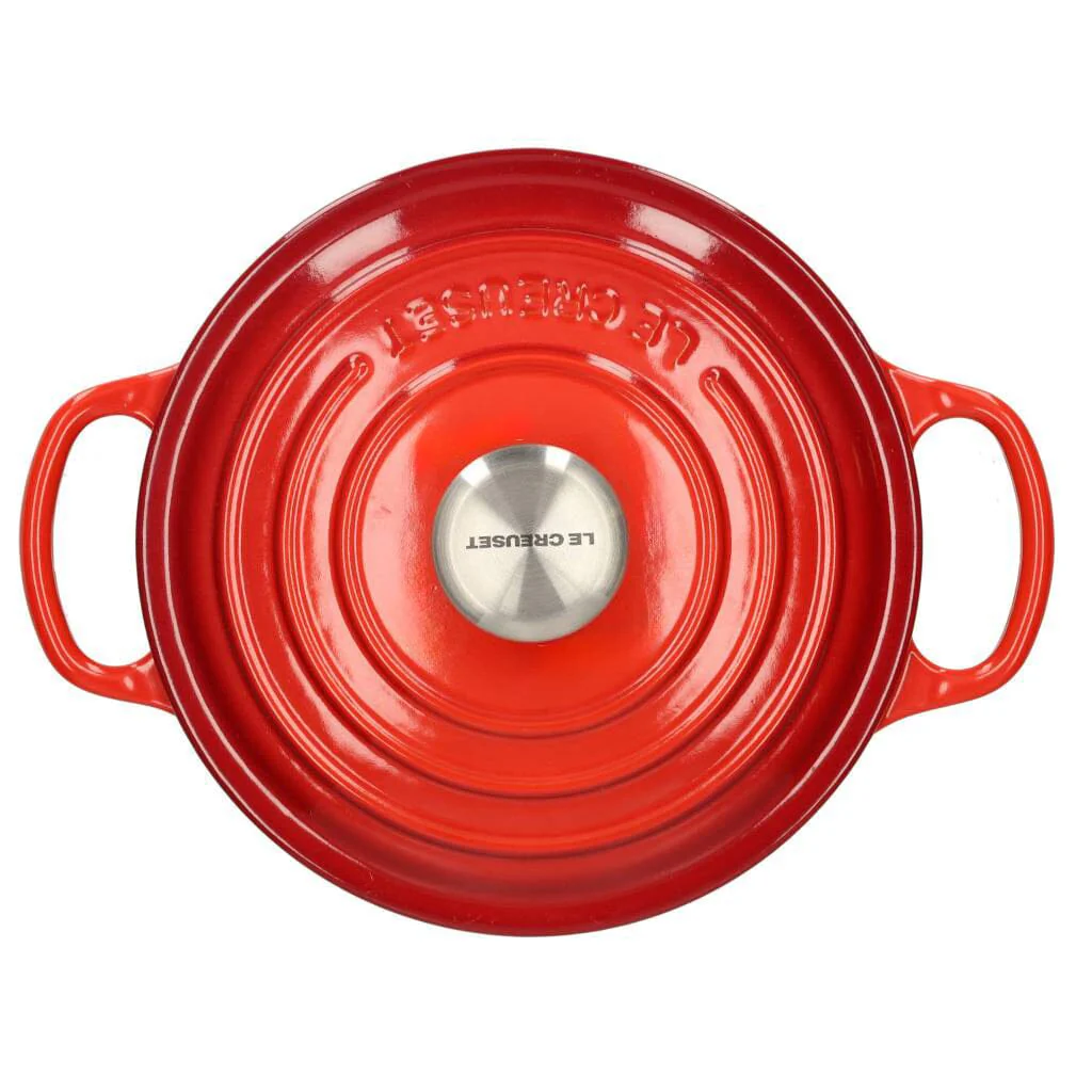 2025 Le Creuset - Sartén para asar / guisar Signature redonda cereza roja 20 cm 2.4 l