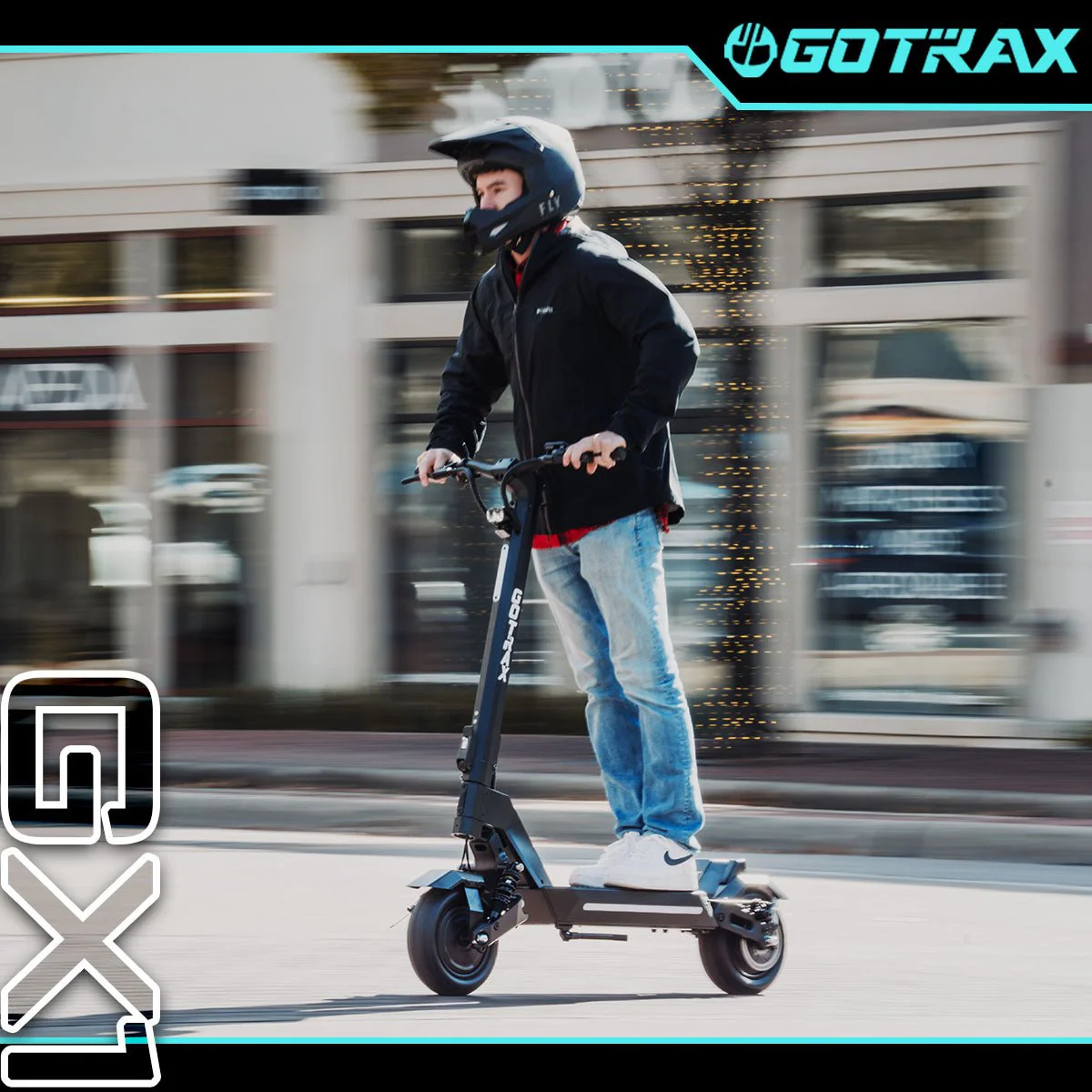 2025 GOTRAX GX1 Patinete Eléctrico de Doble Motor – Patinete Todo Terreno de Alto Rendimiento para Adultos. Velocidad Máxima 64 km/h