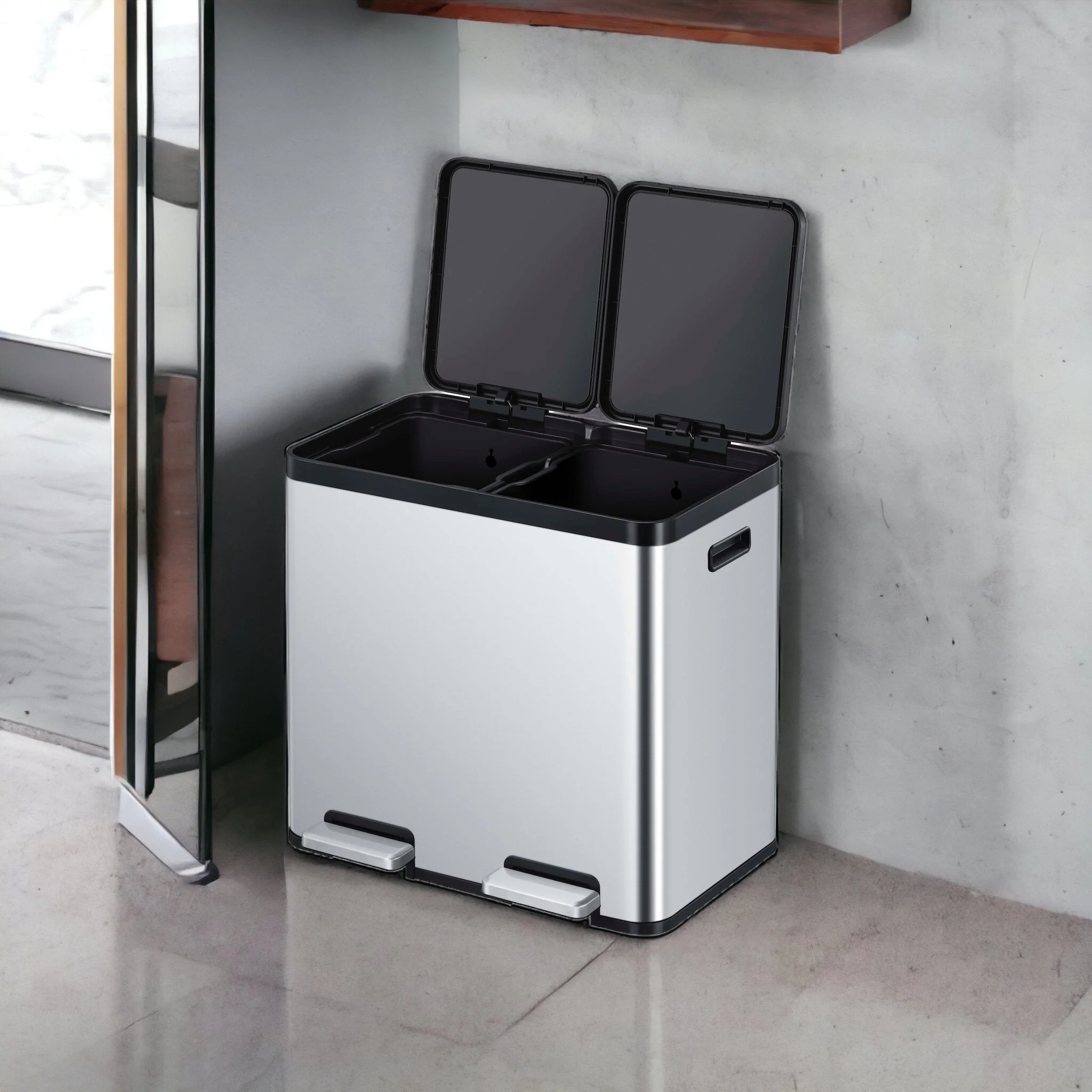 2025 Tacho basura Essential reciclaje pedal 22L+22L