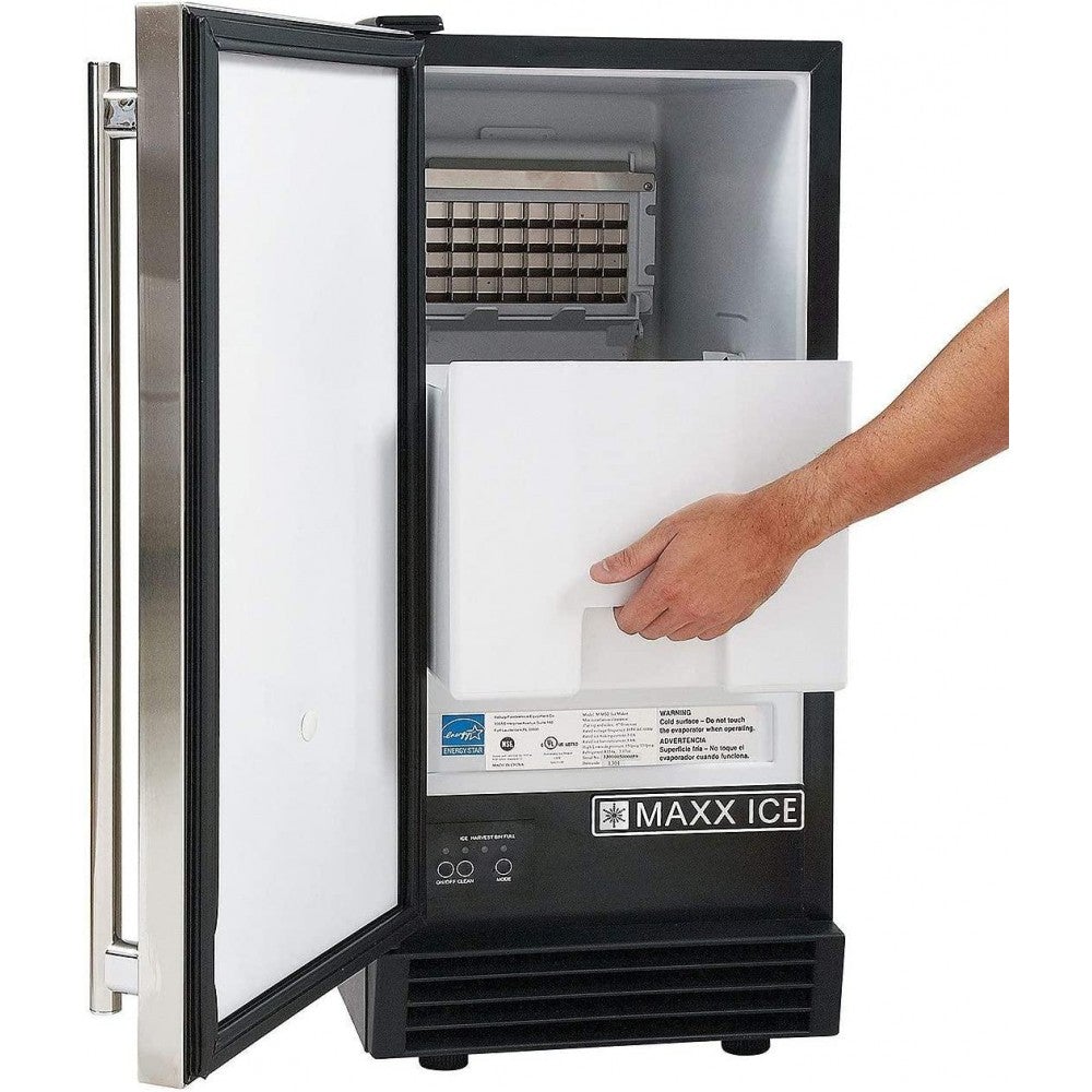 2025 Máquina de Hielo Autónoma Maxx Ice MIM50, 50 Libras