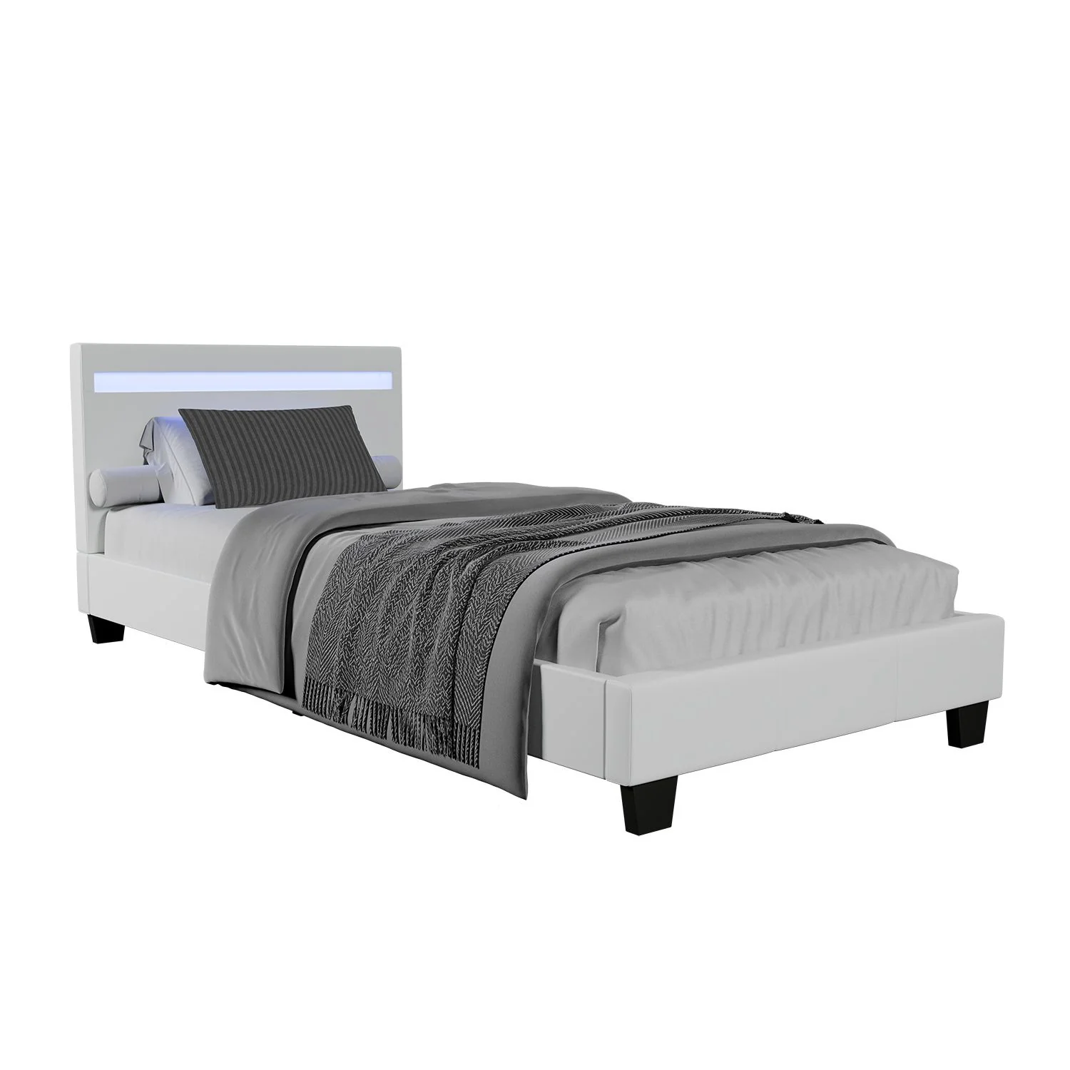 2025 Cama tapizada Verona 120x200 cm en blanco