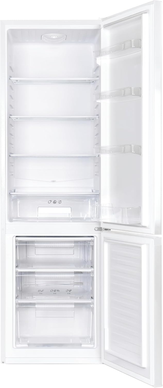 Candy CCG1S 518EW - Frigorífico Combi, Ancho 55cm, Altura 1,80m, 252L, Cajón Verdulero, Control Mecánico de la temperatura, Iluminación LED, Puerta Reversible, 41DB, Blanco