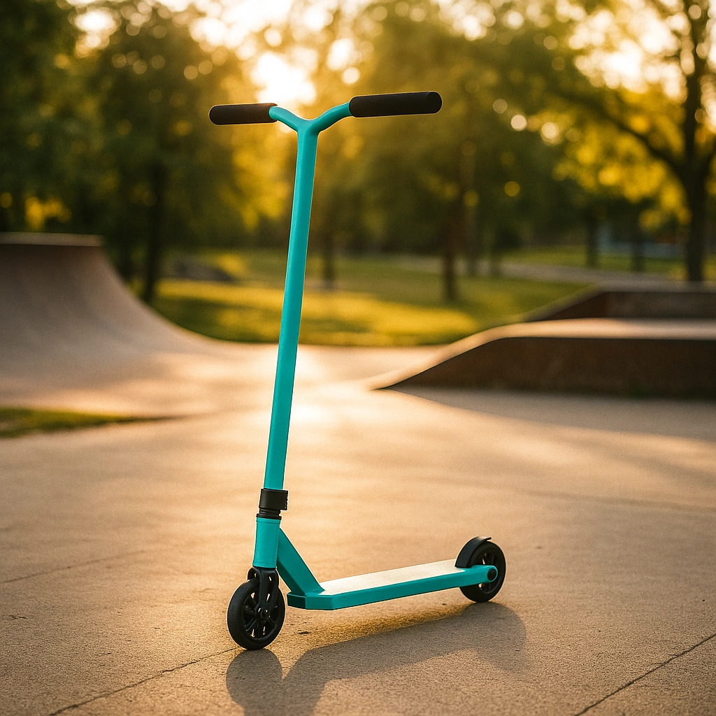 Patinete infantil azul/aluminio