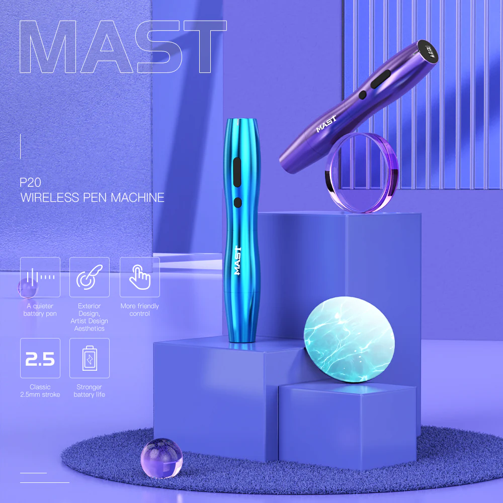 Mast P20 Máquina Inalámbrica para Belleza Permanente con Recorrido de 2.5MM