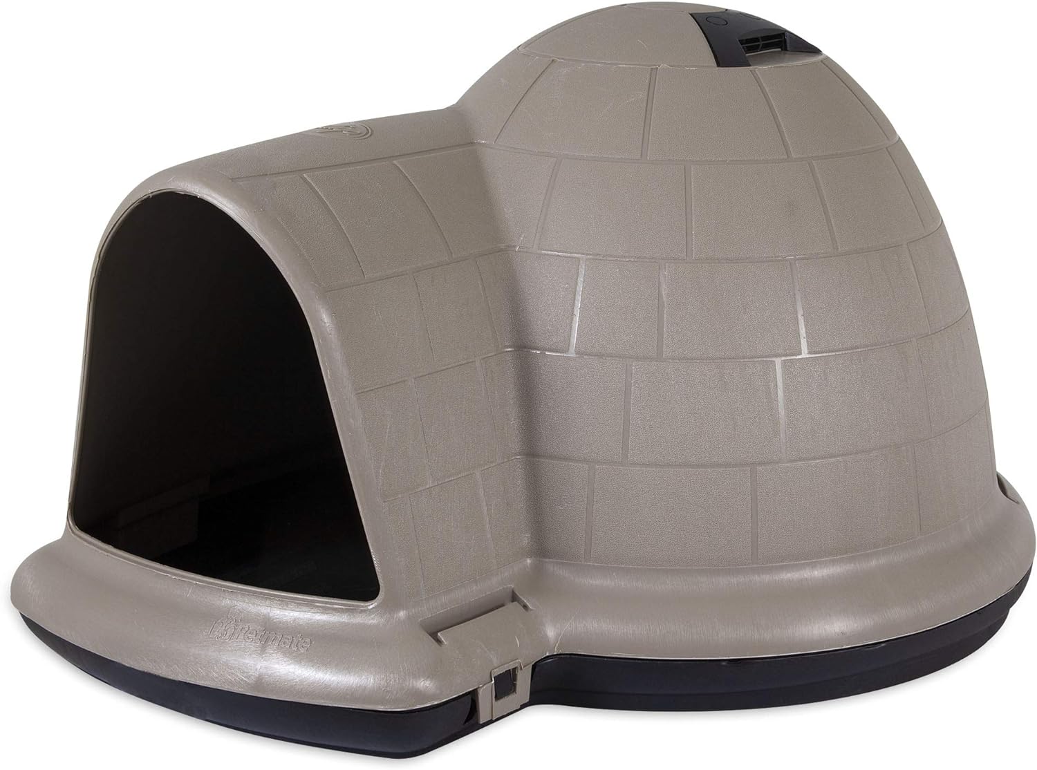 2025 Petmate Indigo Casa para Perros (Casa Tipo Igloo, Hecha en EE. UU. con 90% de Materiales Reciclados, Refugio para Mascotas con Protección para Todo Clima) para Perros Extra Grandes - 90 a 125 libras, Hecha en EE. UU.