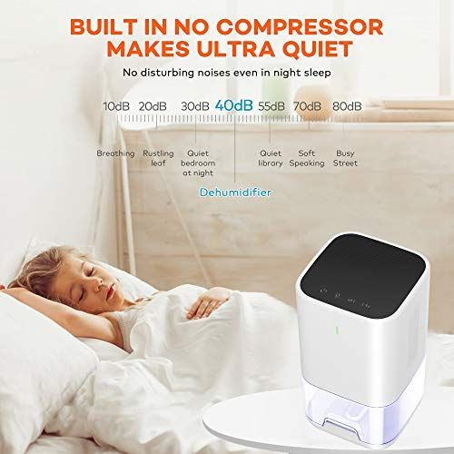 2025 Deshumidificador LEEL Mejorado de 1200 ml con Temporizador Automático