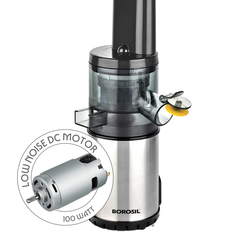 2025 Extractor de jugos Borosil Juicewell Cold Press Slow Juicer