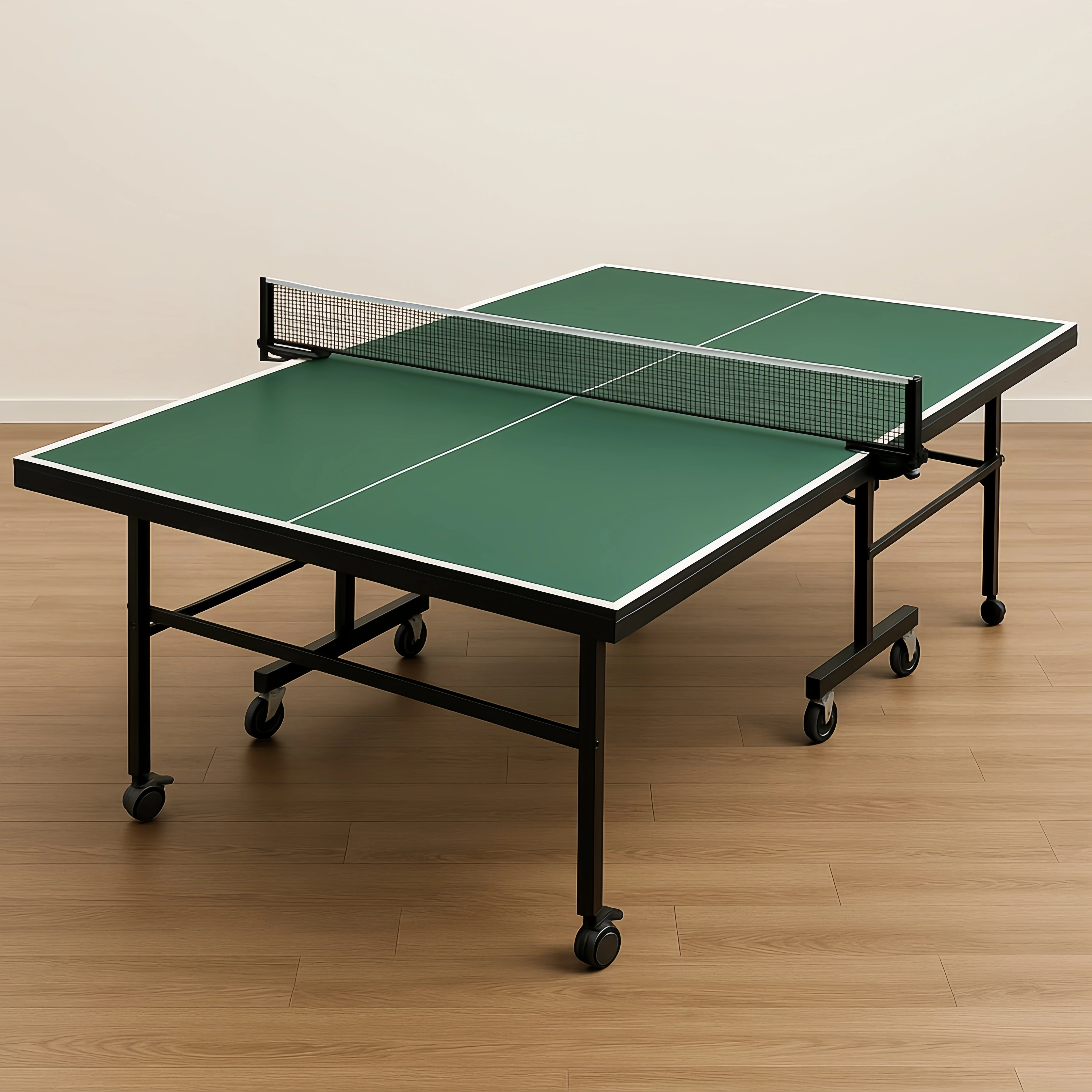 Mesa de Tenis de Mesa Verde Metal/Plástico para Interiores y Exteriores 274x152.5x76 cm