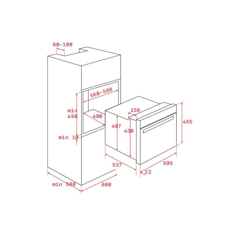 Horno Teka Hlc8400 Blanco 45cm 111130002