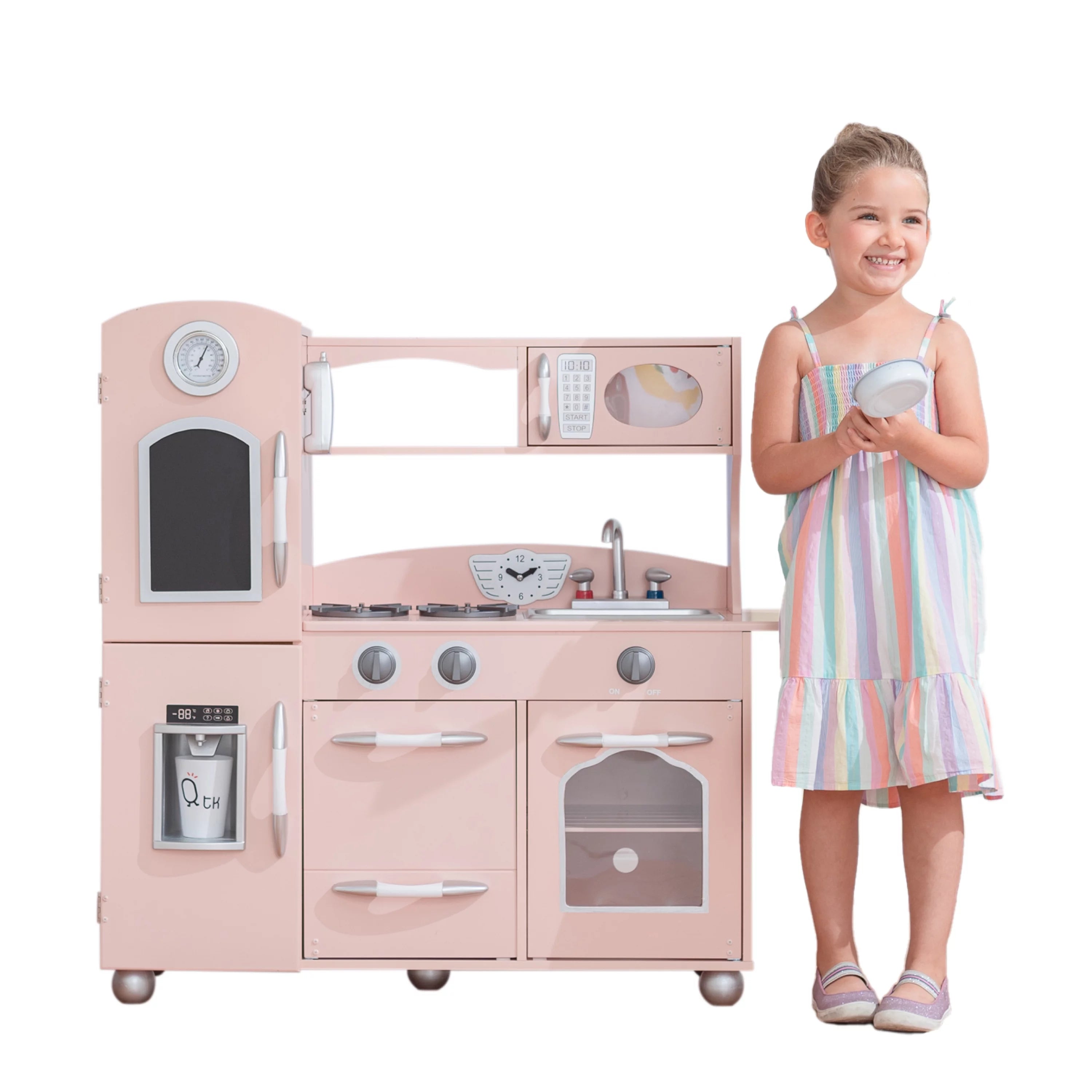 Cocinita de Juguete de Madera Retro Little Chef Westchester, Rosa
