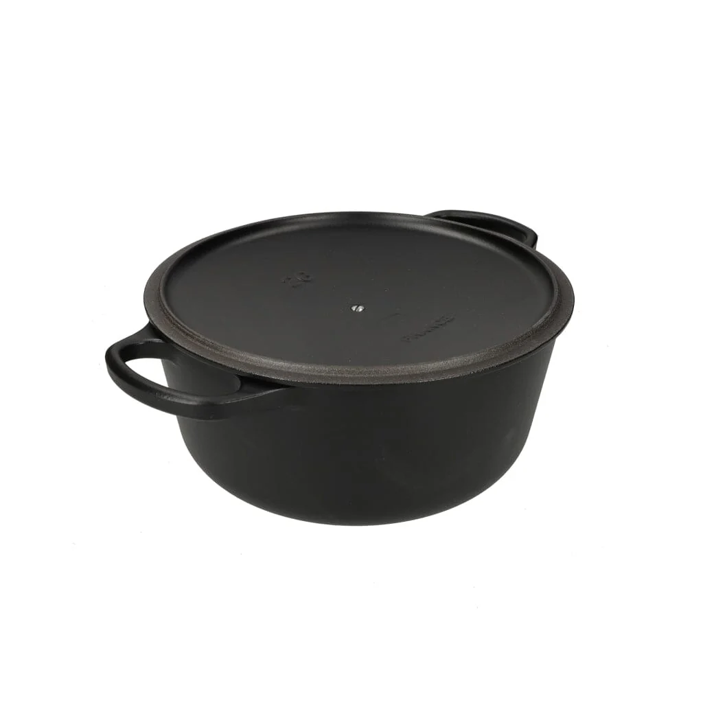 2025 Le Creuset - Sartén para asar / guisar Signature redonda mate negro 26 cm 5,3 l (interior negro)