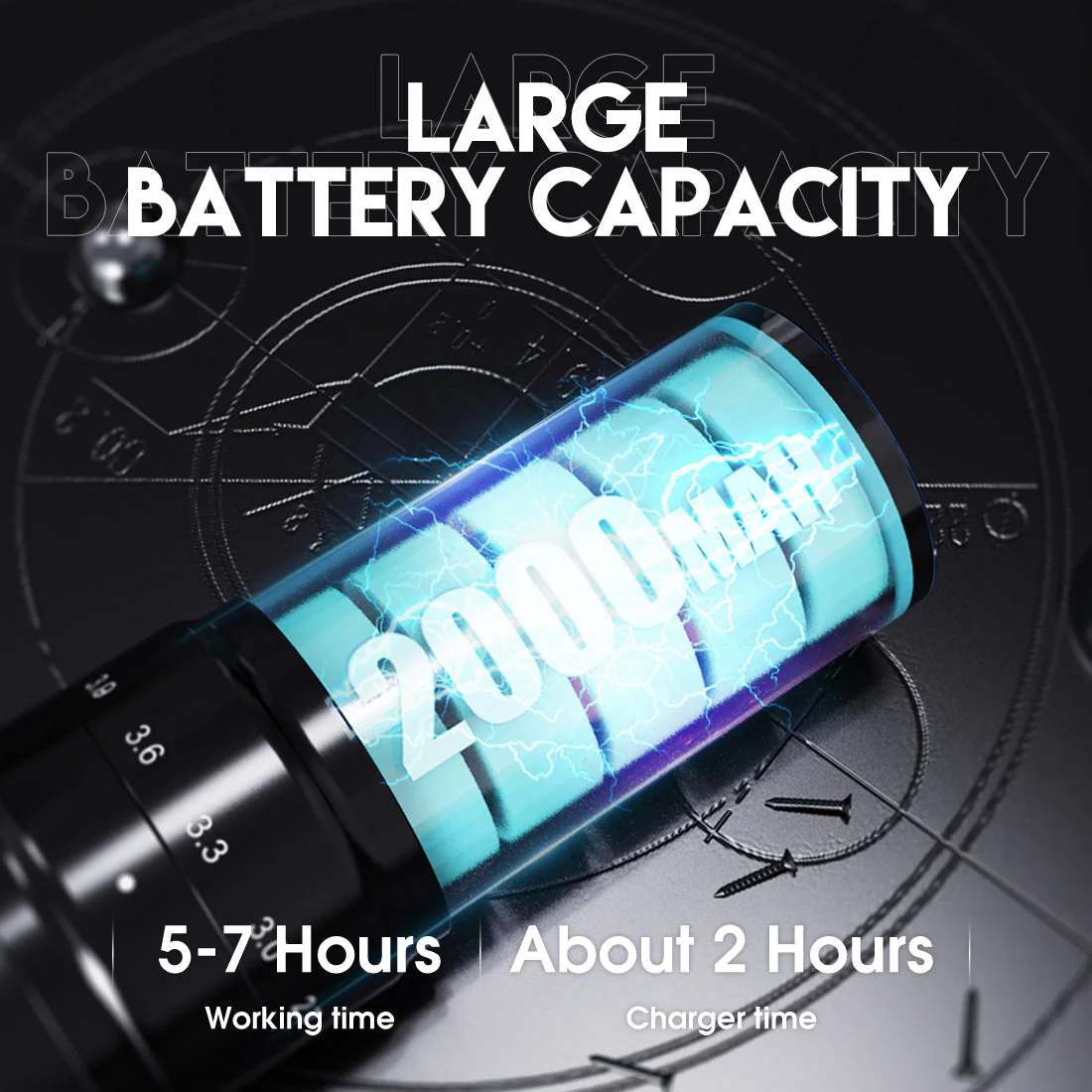 (Batería) Batería Dedicada para la Máquina de Tatuar Inalámbrica Mast Tattoo Fold2 Pro