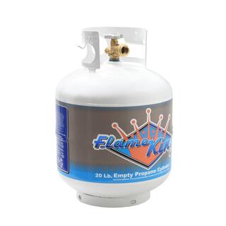 Cilindro de Propano Vacío Flame King de 20 lbs con Dispositivo de Protección contra el Derrame YSN201
