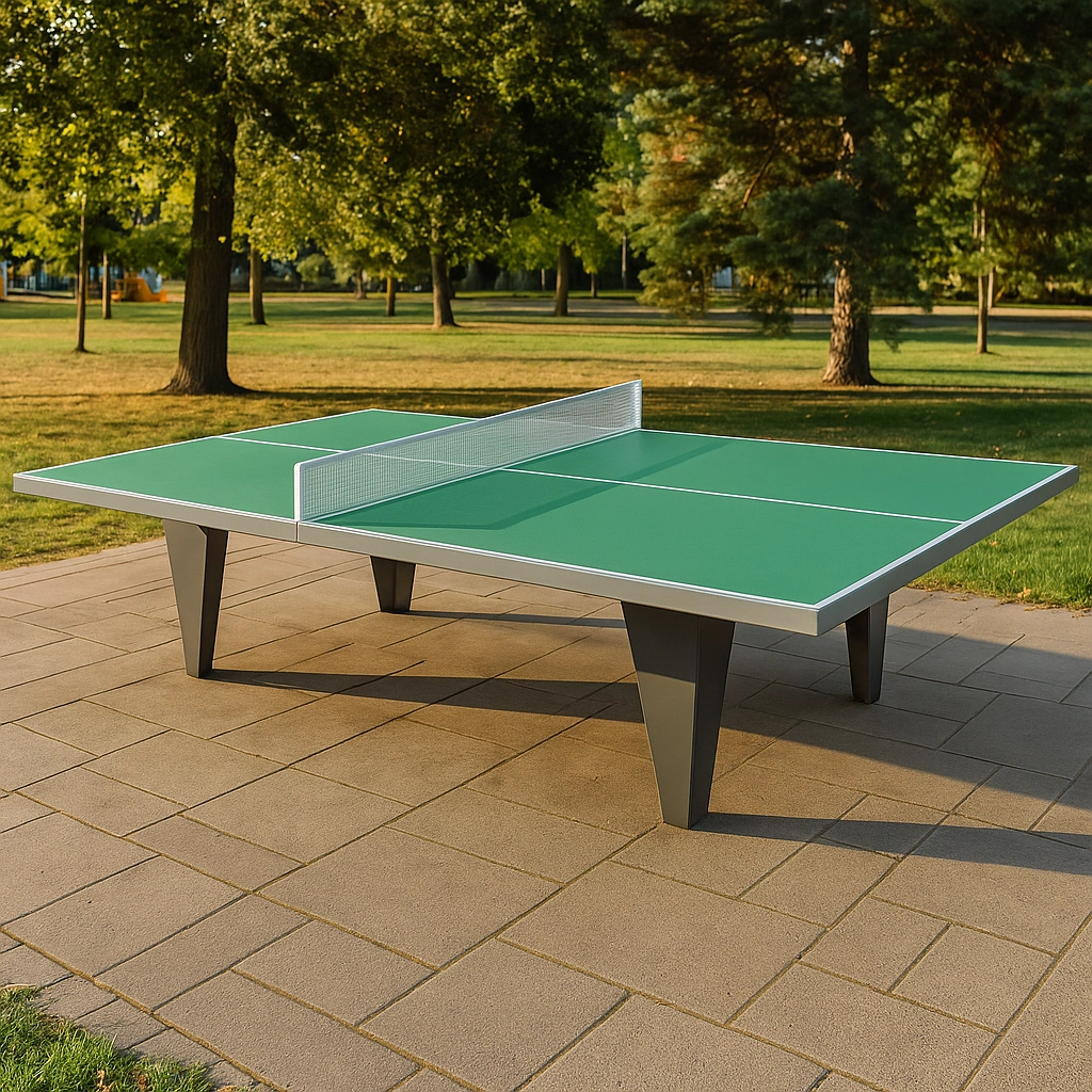 Mesa de ping pong verde, acero, interior/exterior 274x152.5x76cm