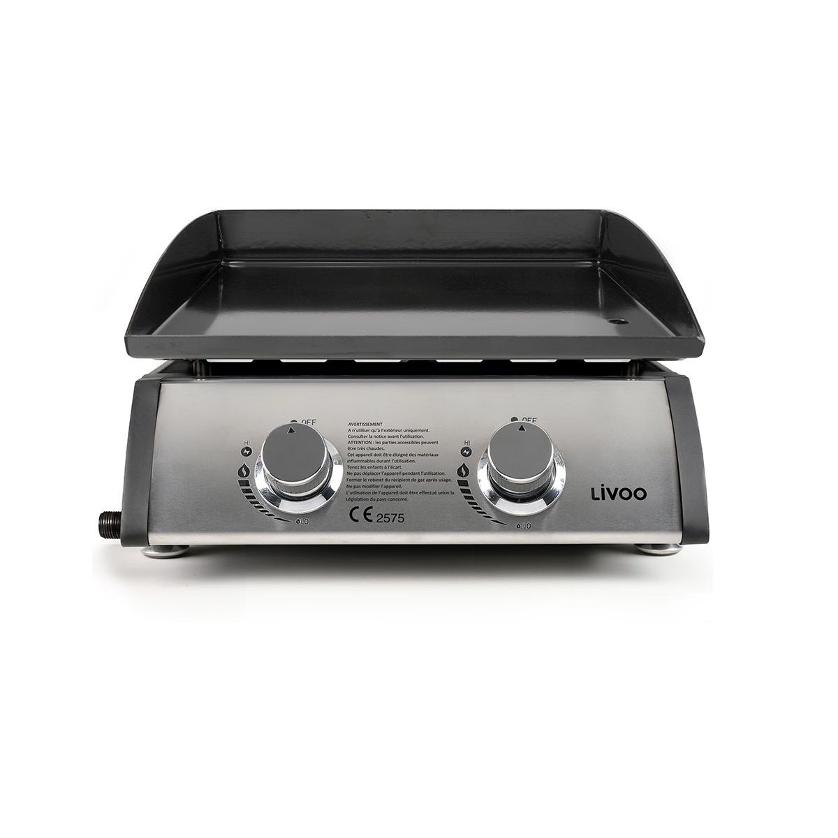 Livoo Plancha De Gas 2 Fuegos - Doc296