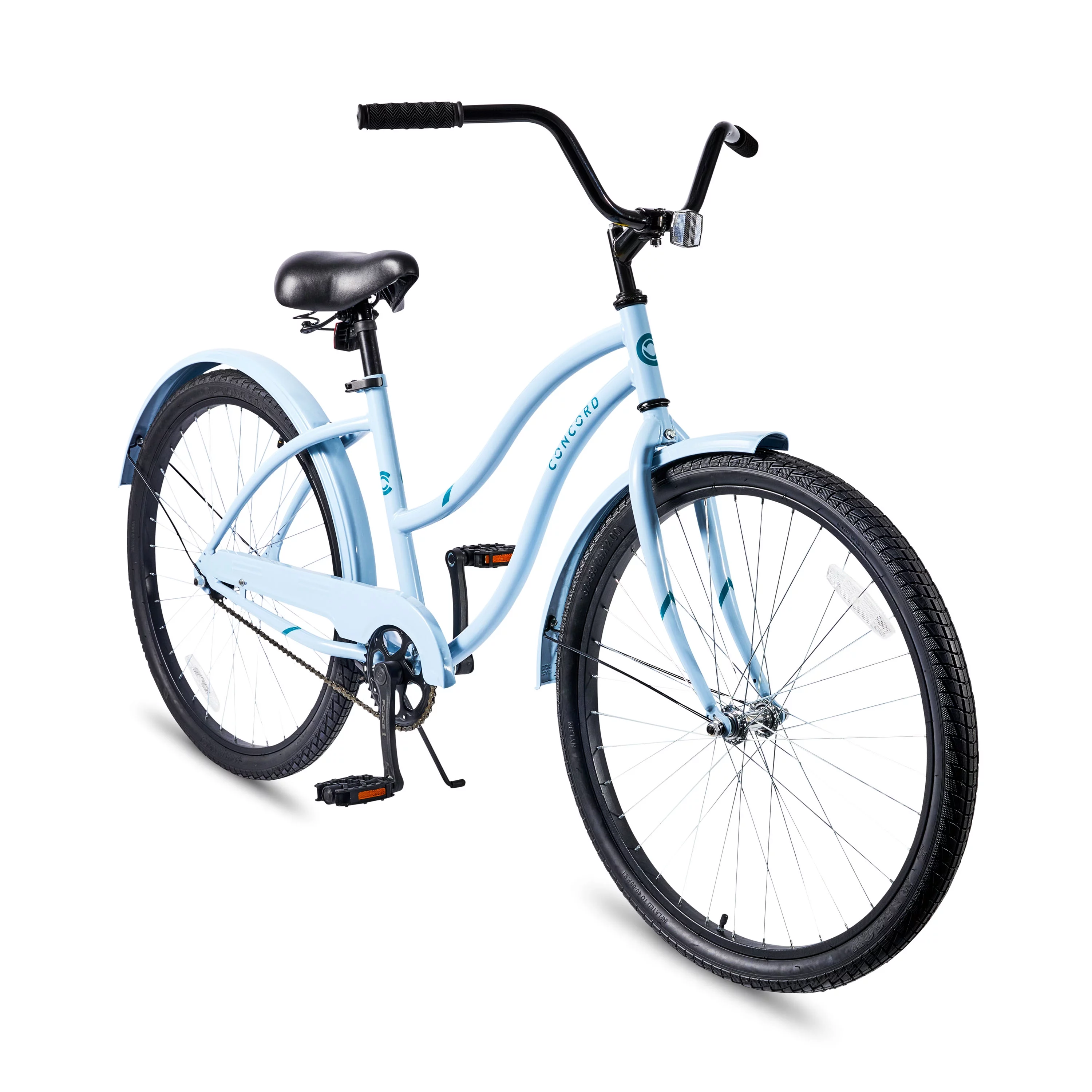 Bicicleta de paseo Concord Pacifica de 26 pulgadas para mujer. azul claro. para adultos