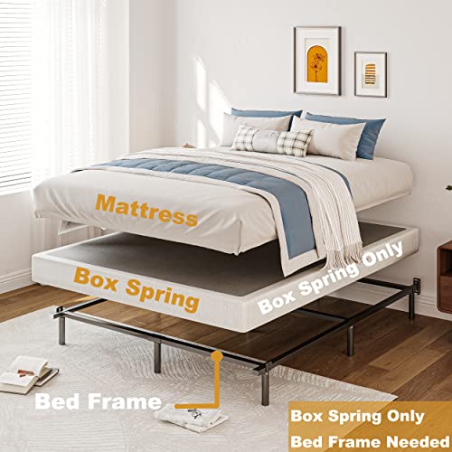 2025 Aardhen King Boxspring estructura para colchón perfil alto 9 pulgadas – Estructura metálica resistente