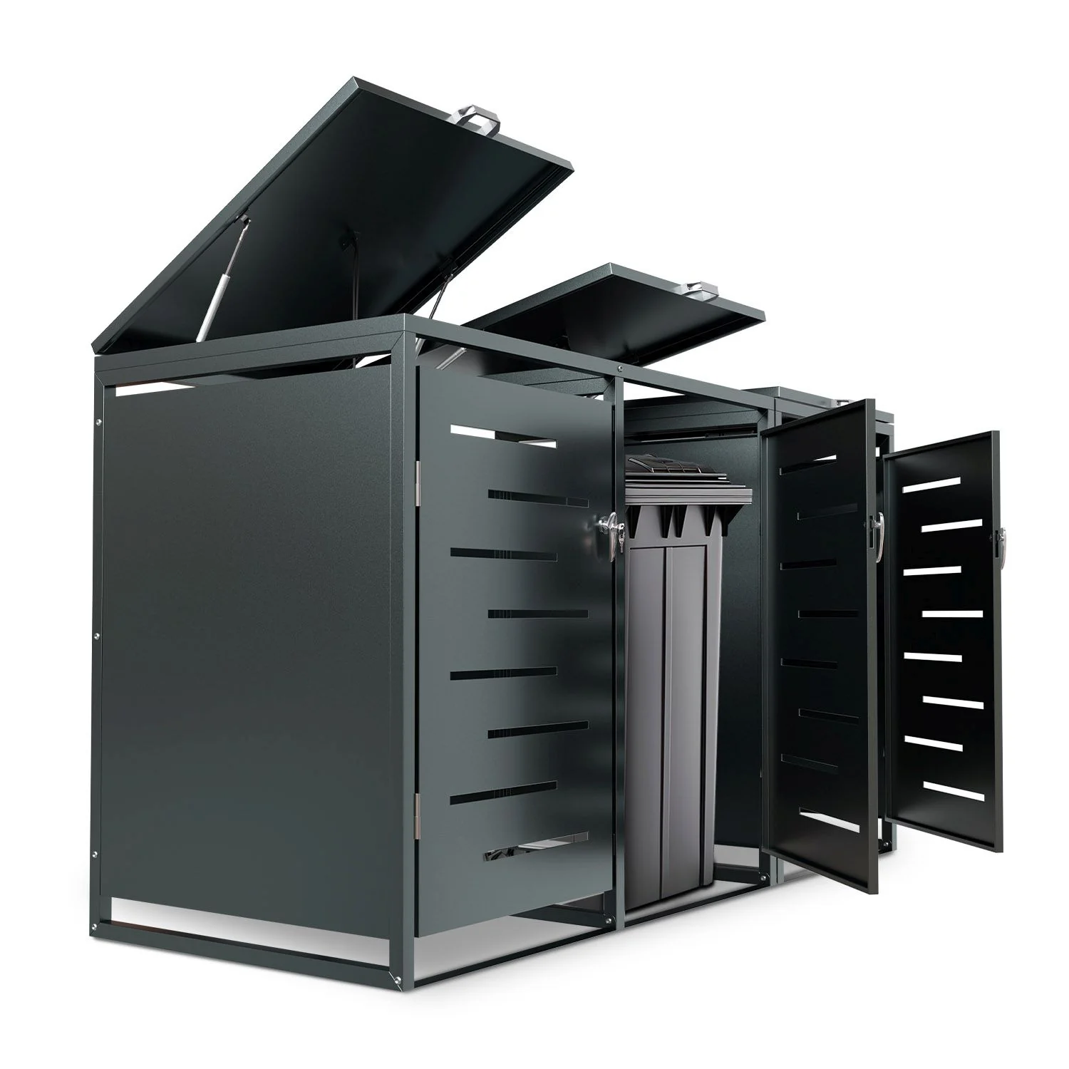 2025 Cofre metálico para cubos de basura Arel