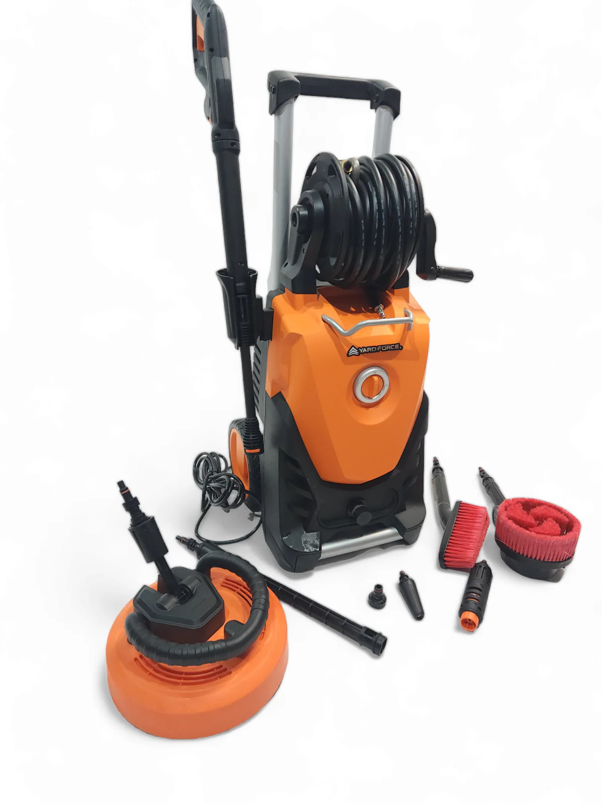 2025 Limpiadora a alta presión YardForce EW N16 – 170 bar. 2500 W. limpiadora de terrazas con cepillo rotativo