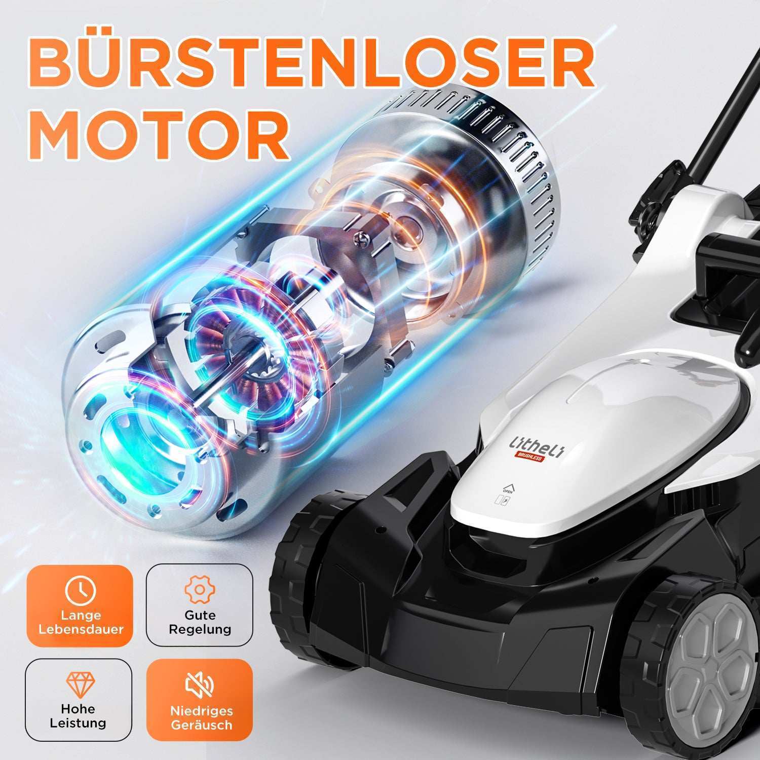 2025 Cortacésped inalámbrico Litheli U20 43 cm brushless (sin batería)