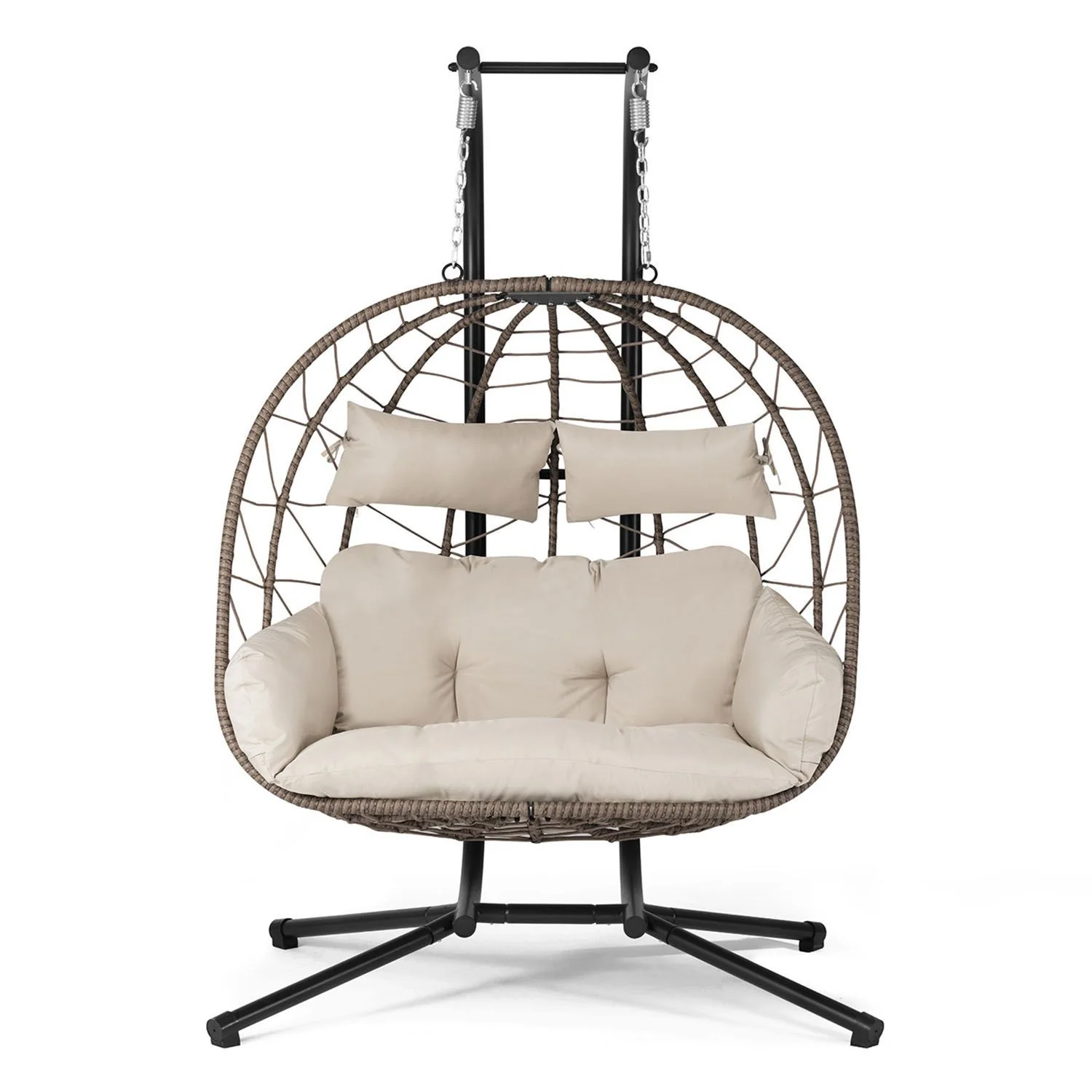 2025 Sillón colgante doble de resina trenzada Aria