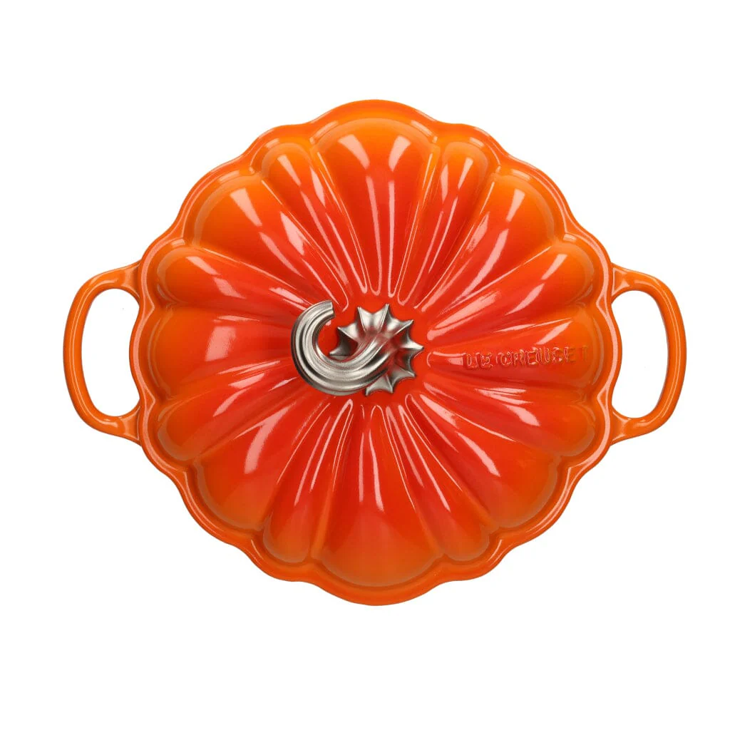 2025 Le Creuset - Cocotte / Sartén para asar Signature Calabaza naranja 24 cm 3.7 l