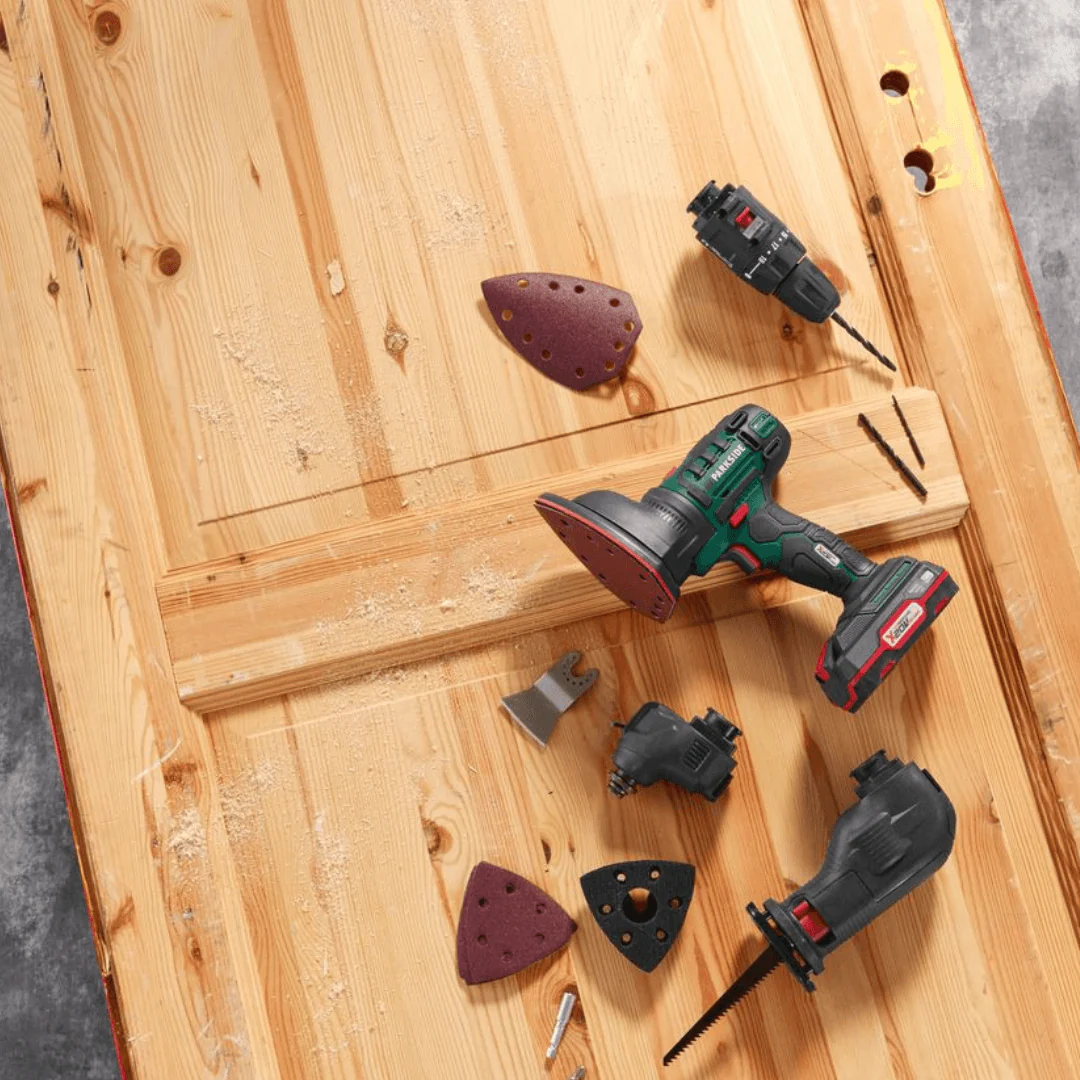 2025 Herramienta Combinada Inalámbrica Parkside PKGA 20-Li B1