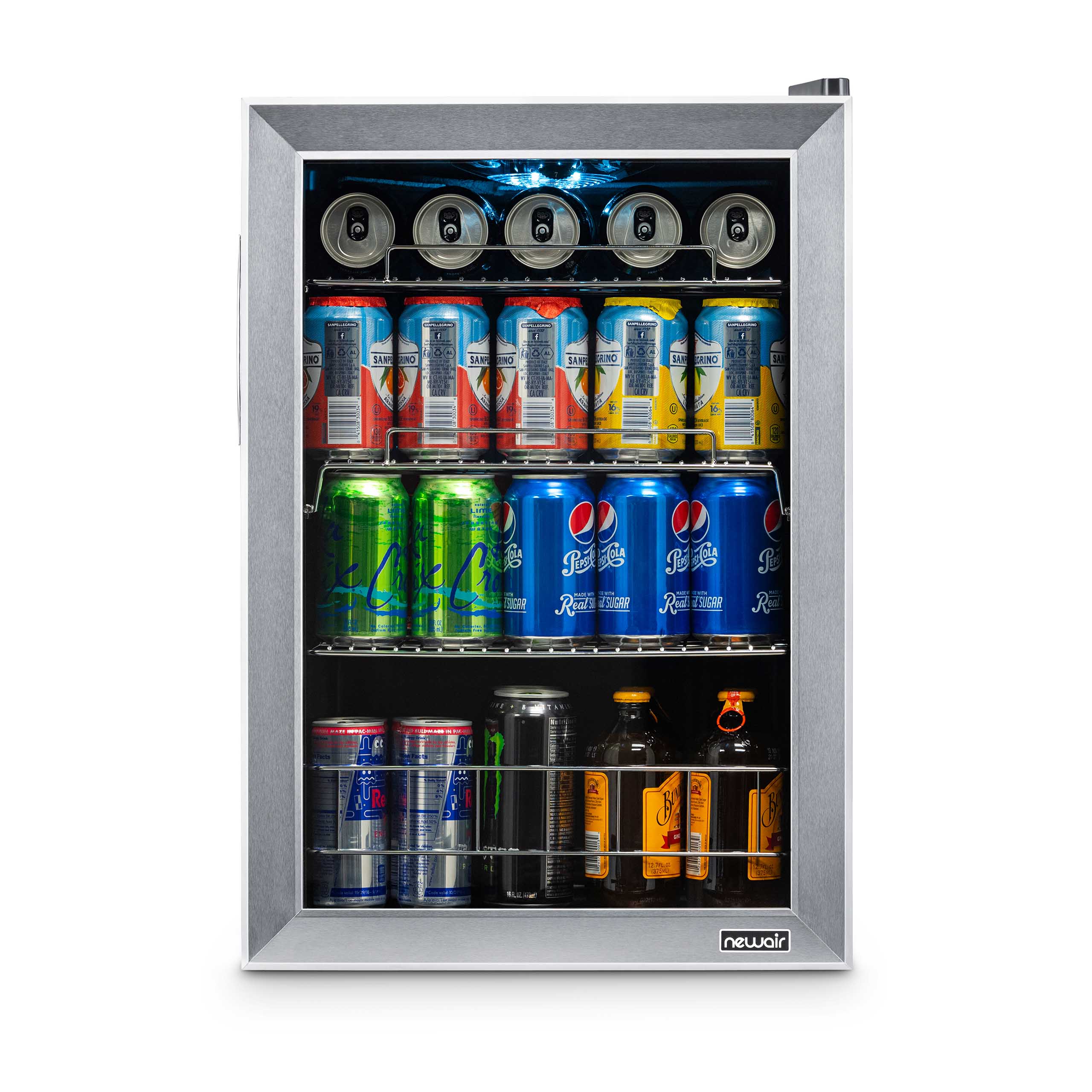 2025 Newair® Refrigerador de Bebidas Independiente de Acero Inoxidable – 90 Latas – 17