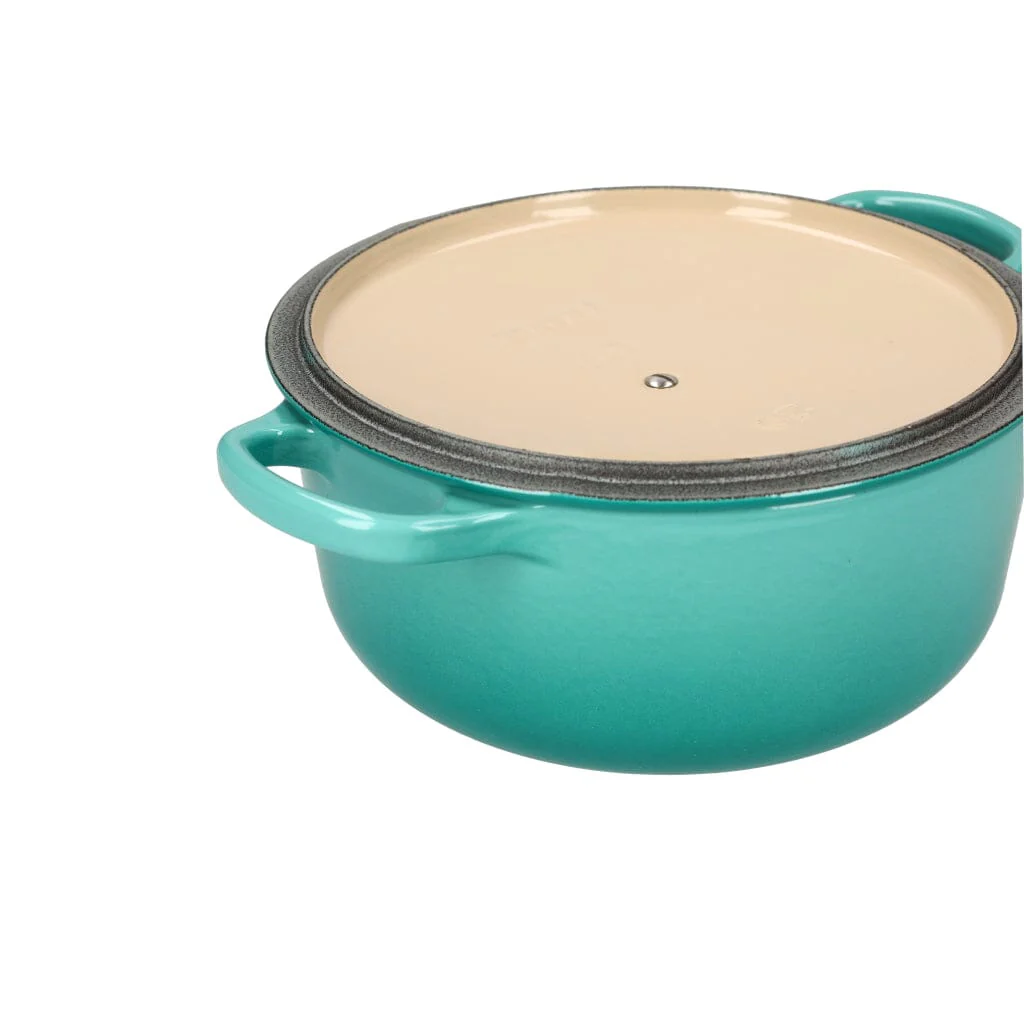 2025 Le Creuset - Cazuela / sartén para asar Signature redonda Azul Caribe 20 cm 2,4 l