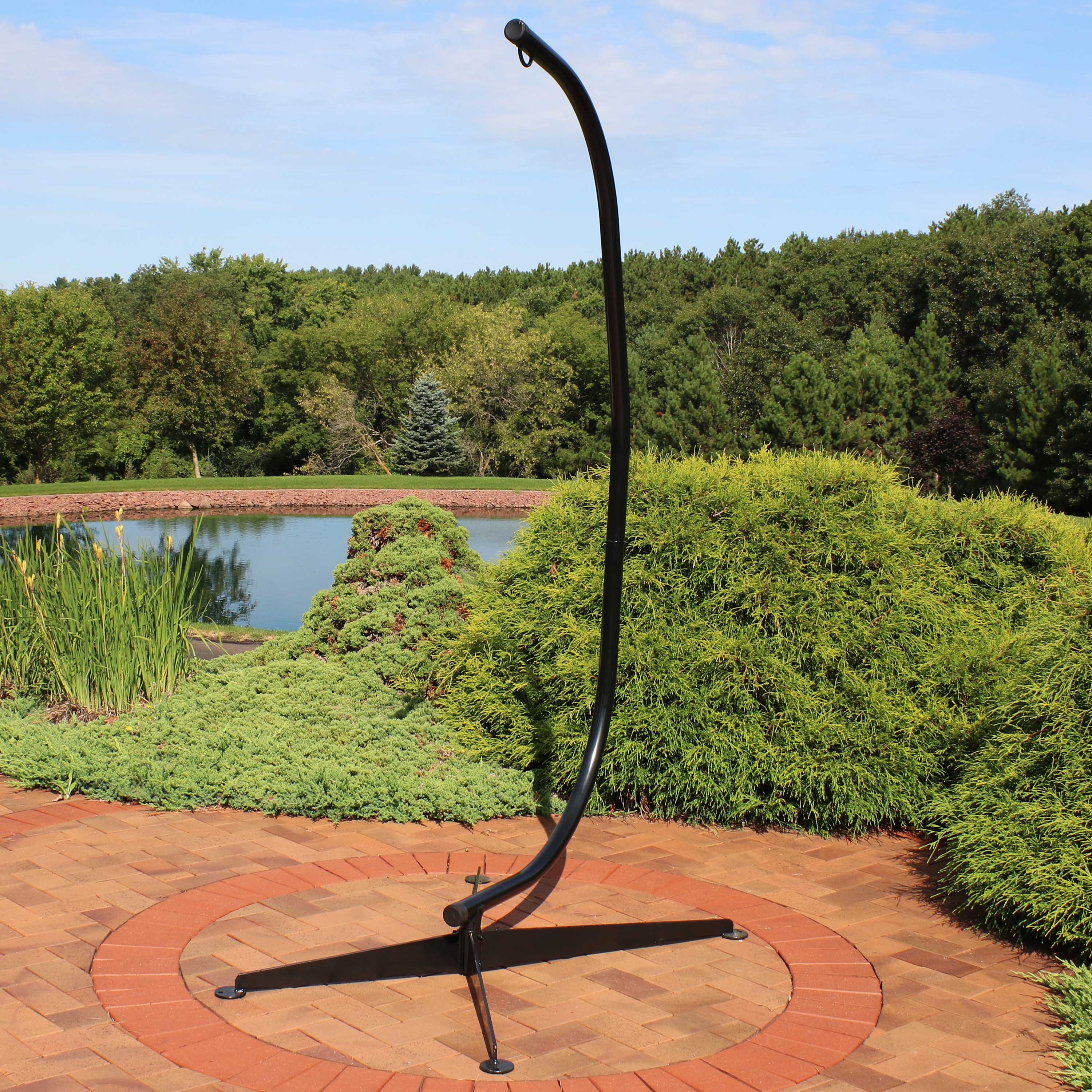 2025 Sunnydaze Hanging C-Stand para Silla Hamaca Colgante