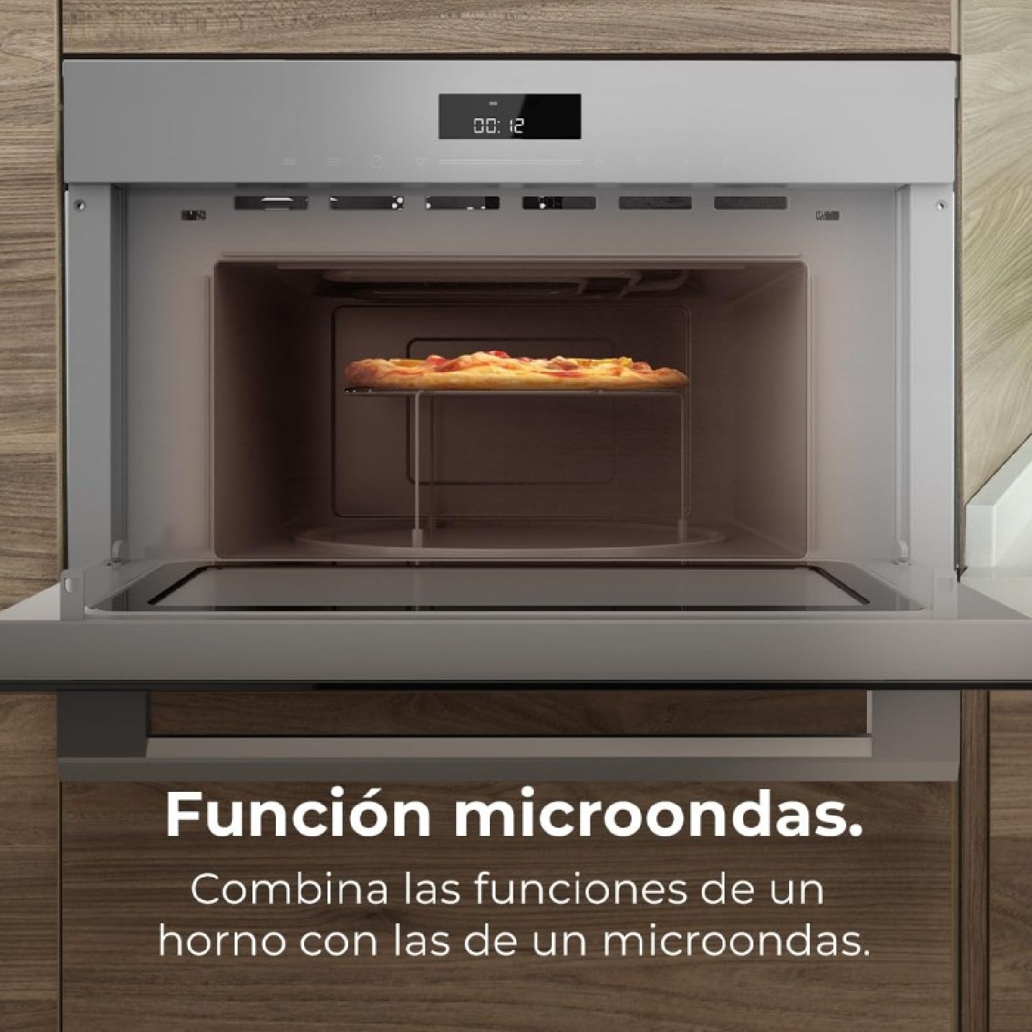 Horno Microondas Bolero Hexa Mw703800 Glass Grey Cecotec