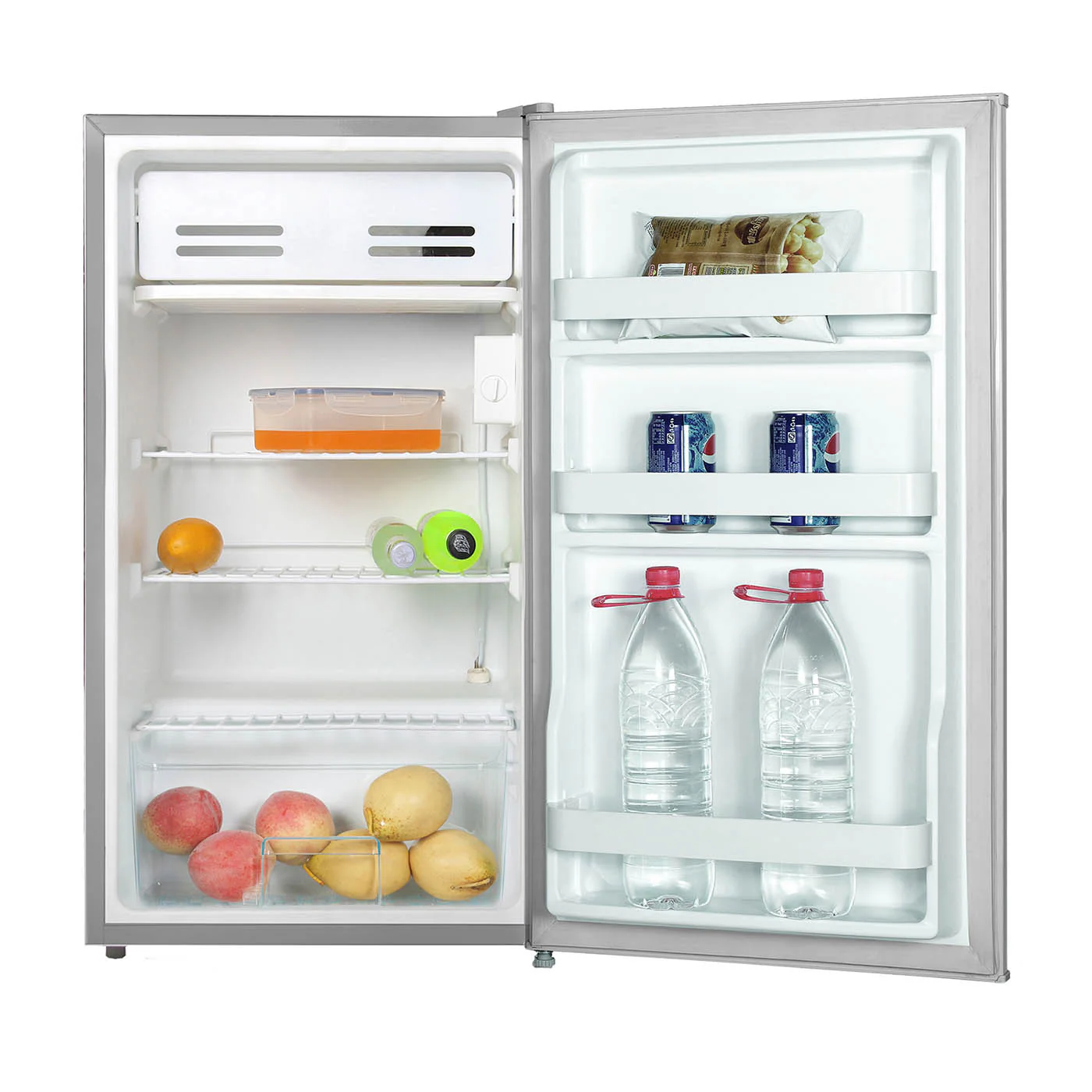 2025 Mini Bar Gris 47.2x86 cm de 93 Litros con Congelador