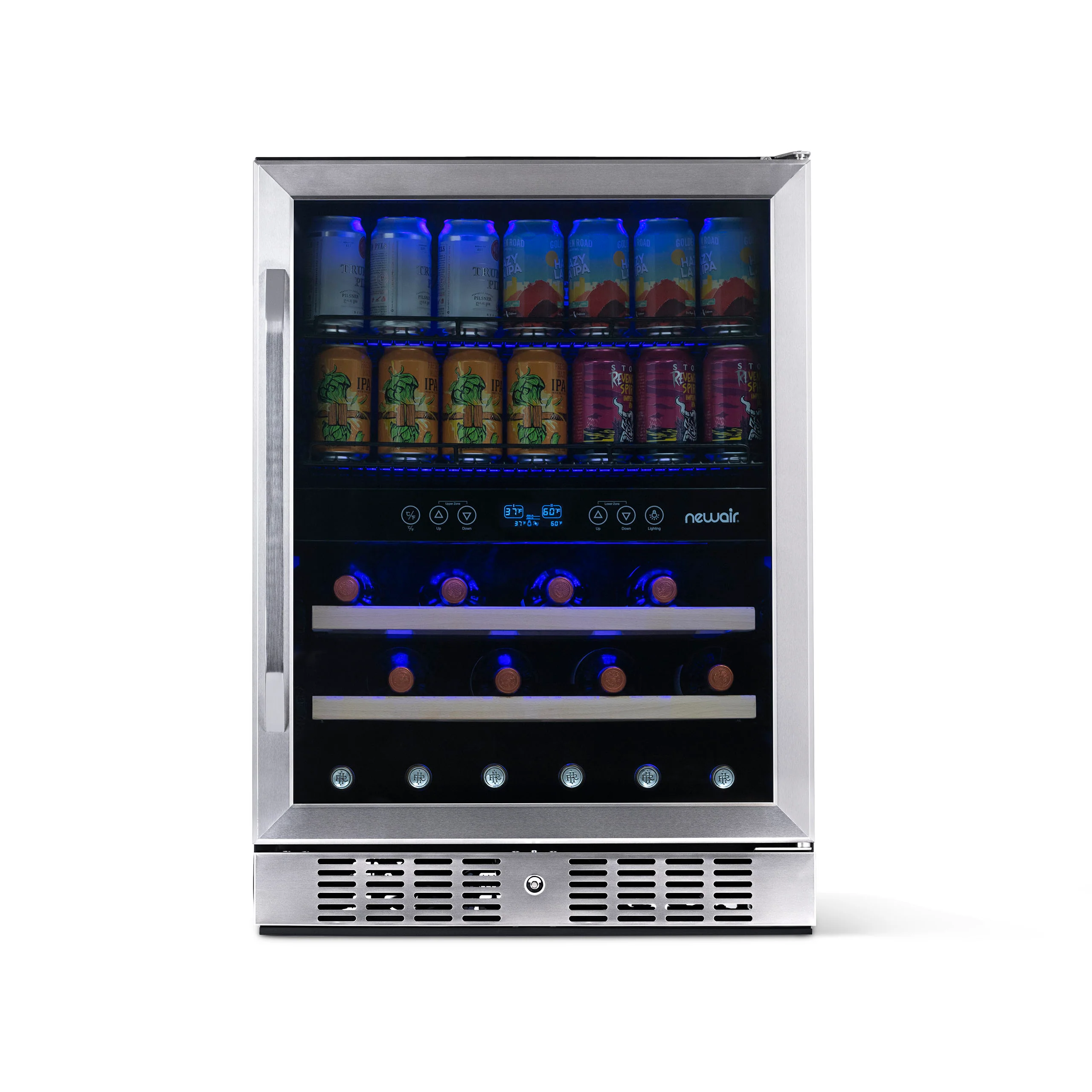 2025 Newair® Refrigerador Empotrable de Doble Zona para 70 Latas y 20 Botellas - 24