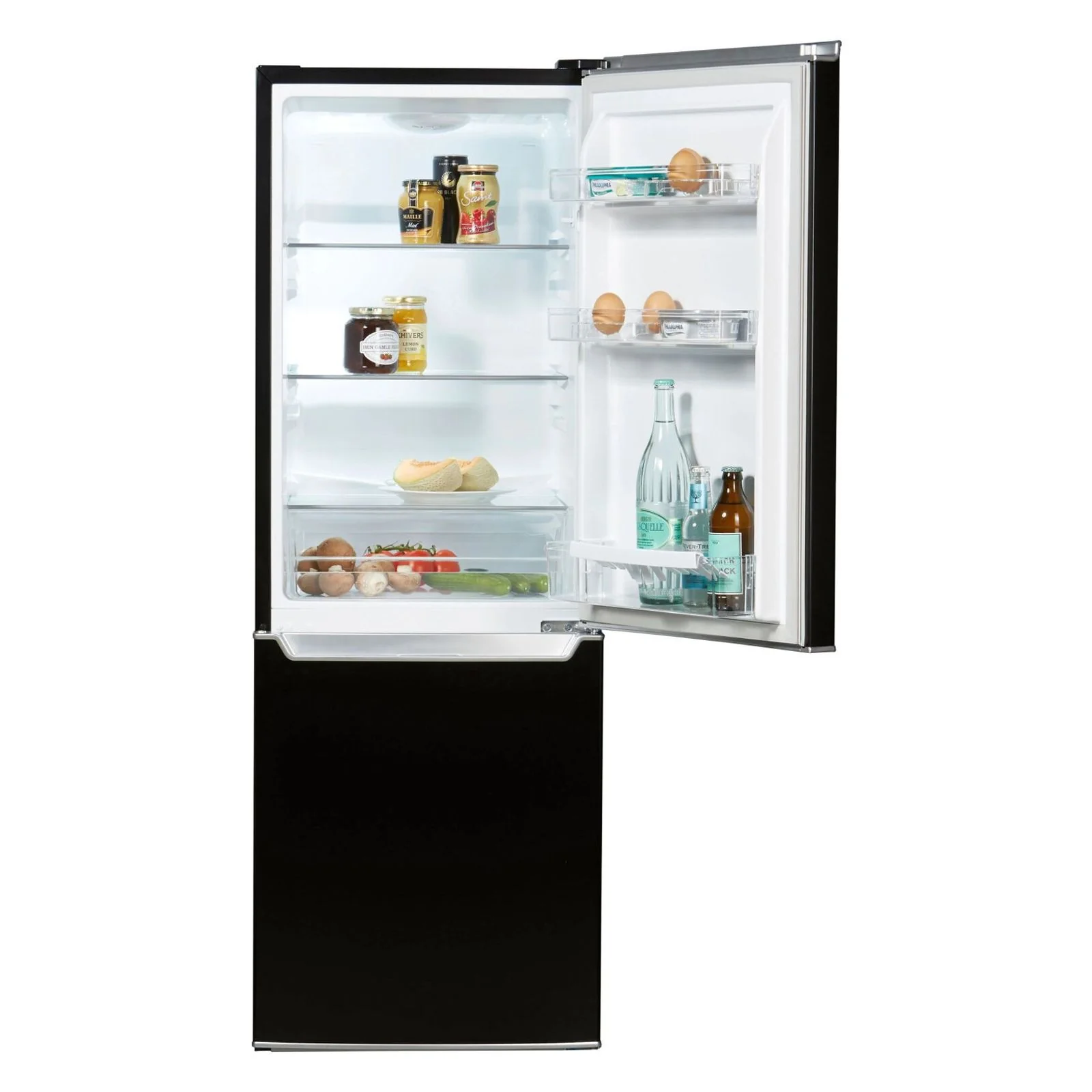 2025 Hanseatic HKGK14349CB Frigorífico combinado negro