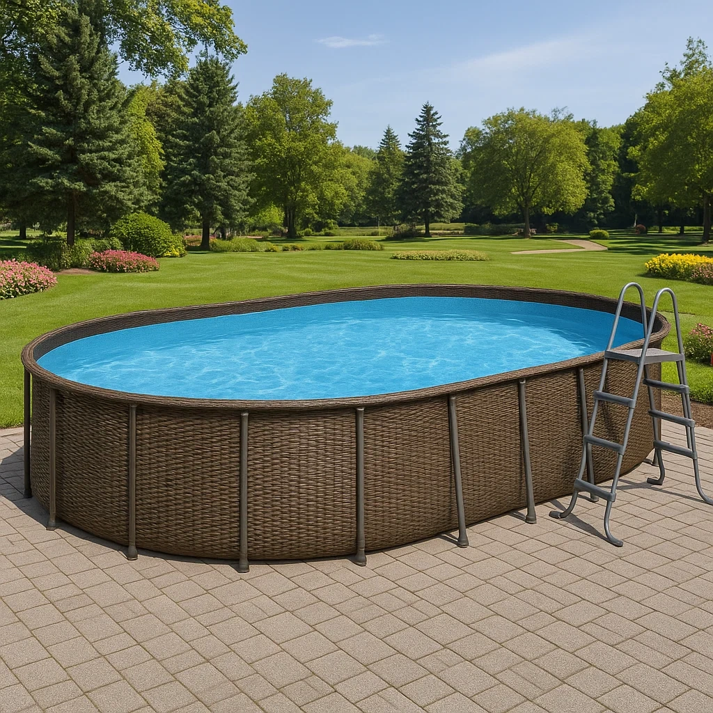 Piscina tubular desmontable ovalada 418x243x98 cm JIfAOBf138Iz