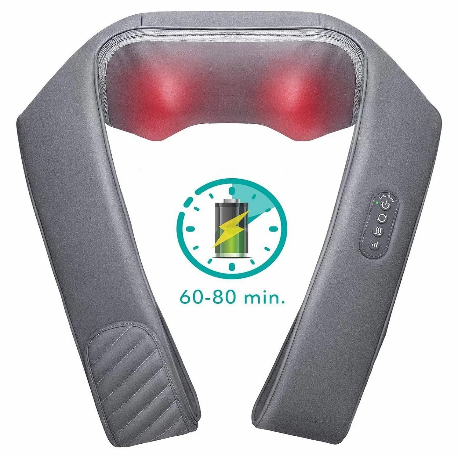 2025 Naipo oCuddle-P1 – Masajeador Inalámbrico Recargable para Cuello y Hombros, Masaje Shiatsu