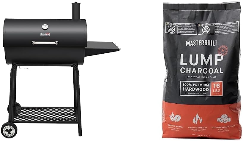 2025 Parrilla de carbón Royal Gourmet CC1830 de 30 pulgadas con mesa lateral, barbacoa exterior con 627 pulgadas cuadradas de espacio de cocción para jardín, terraza y fiestas, color negro