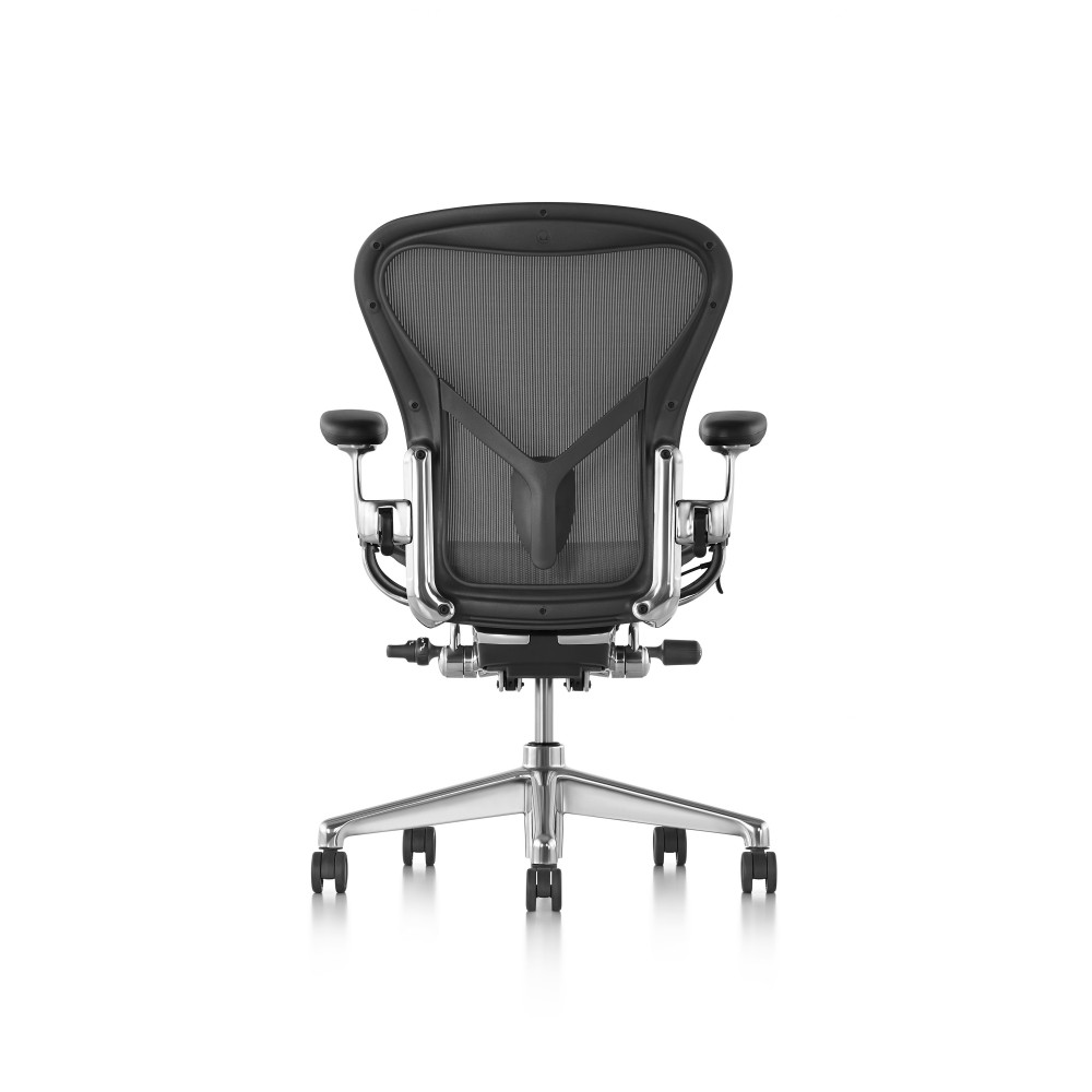 2025 Aeron Remastered - Silla de oficina tamaño B. cromo