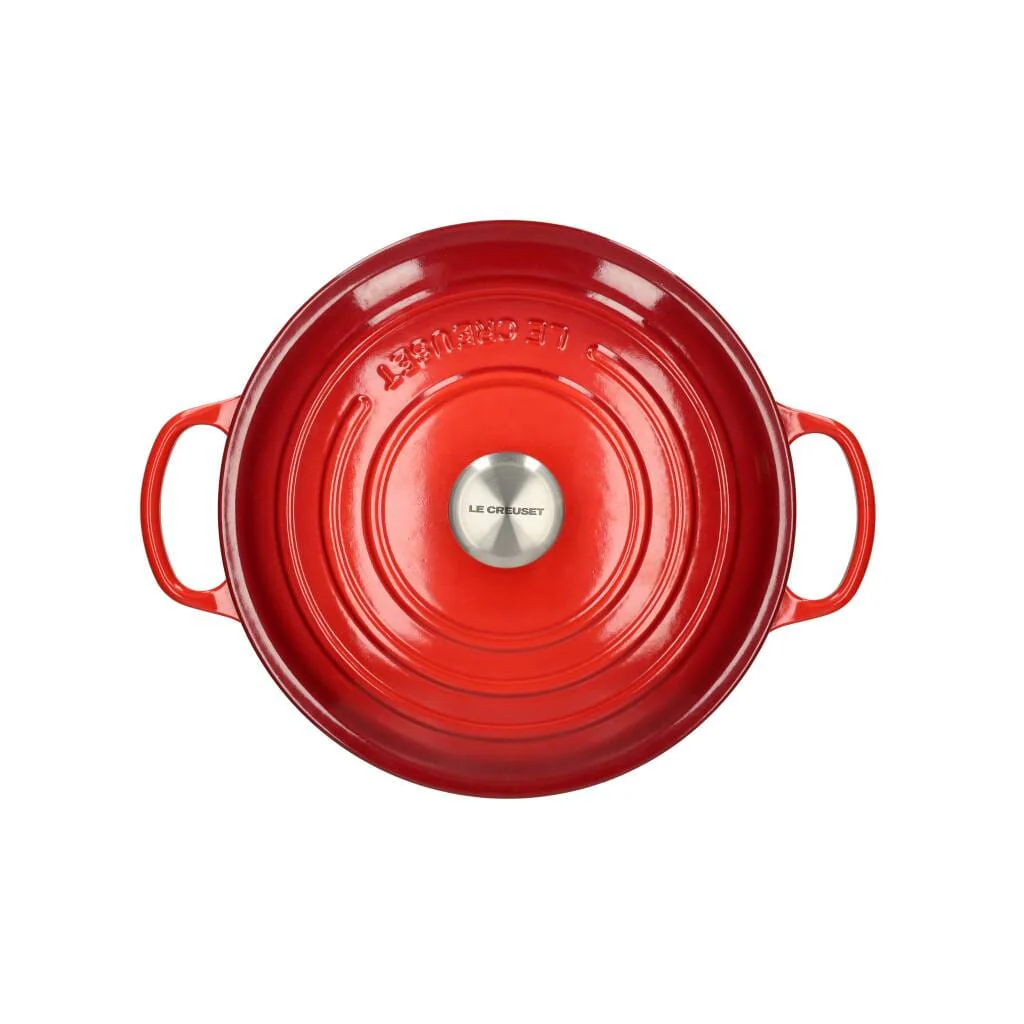 2025 Le Creuset - Sartén para asar / cazuela Signature redonda Cereza 18 cm 1.8 l