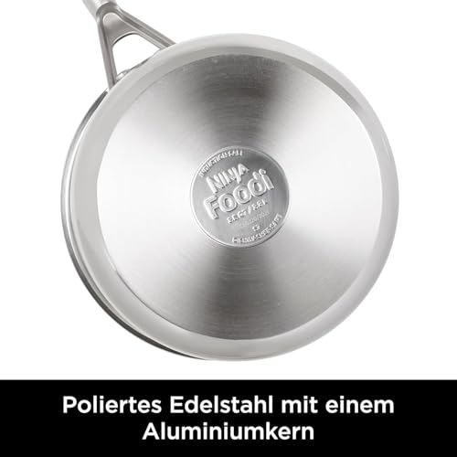 2025 Ninja Foodi MAX Freidora de Aire Doble Zona. 9.5 L cobre/negro. AF400EUCP + Set de Cuchillos Ninja StaySharp blanco. K62006EUWH + Sartén de acero inoxidable Ninja Foodi ZEROSTICK 28 cm. C60028EU