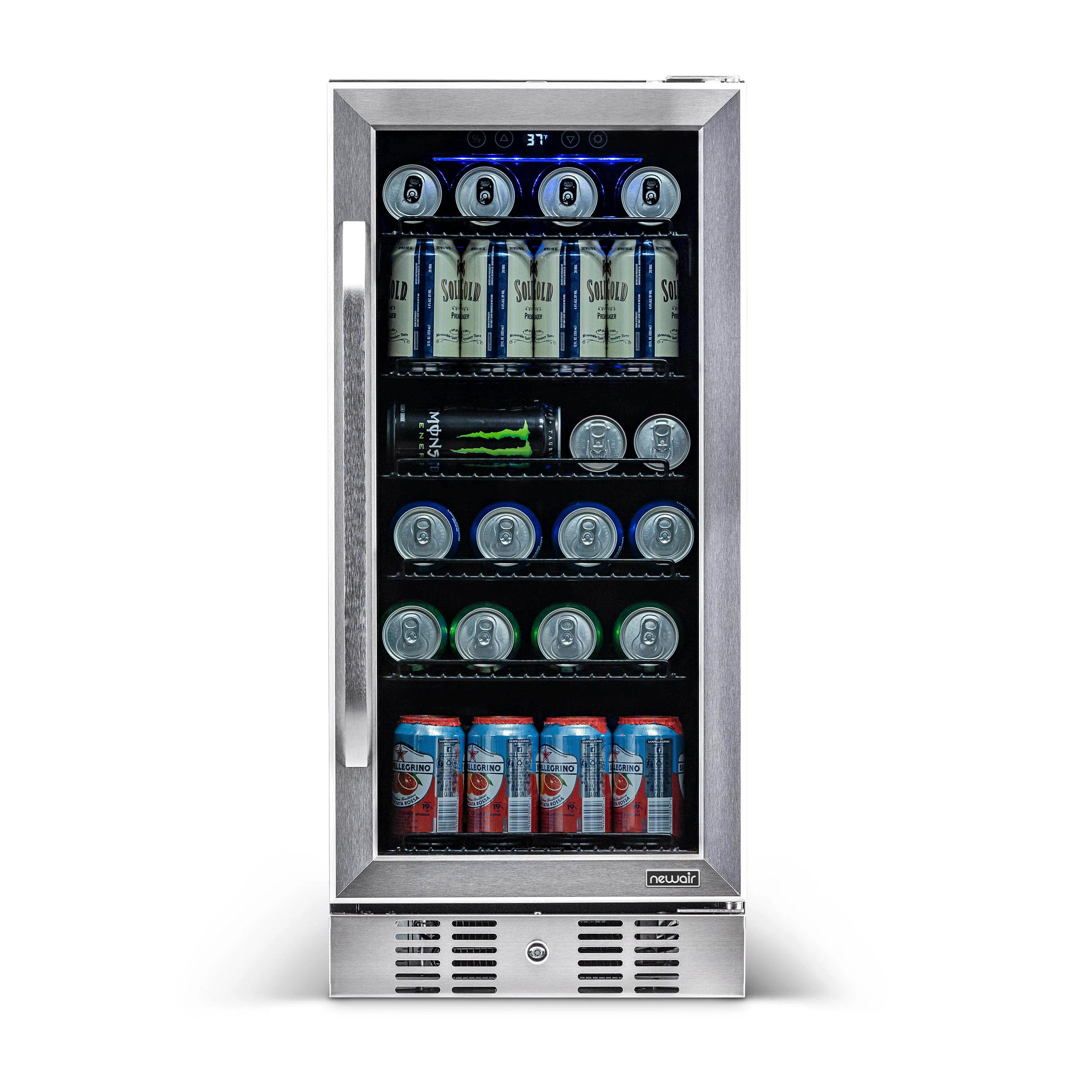 2025 Newair® Refrigerador de Bebidas Empotrable de Acero Inoxidable - 96 Latas - 15”