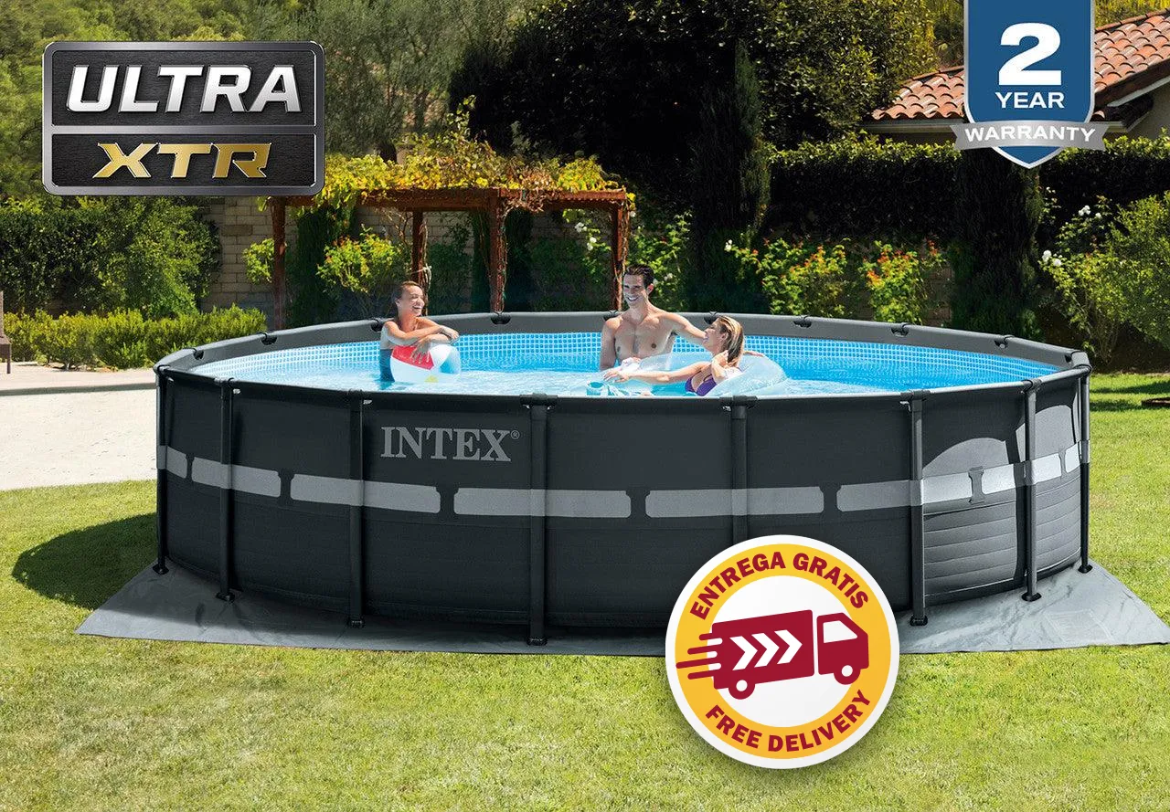 Piscina Elevada Intex Ultra XTR® Frame 18 pies x 52 pulgadas con Bomba y Filtro de Arena