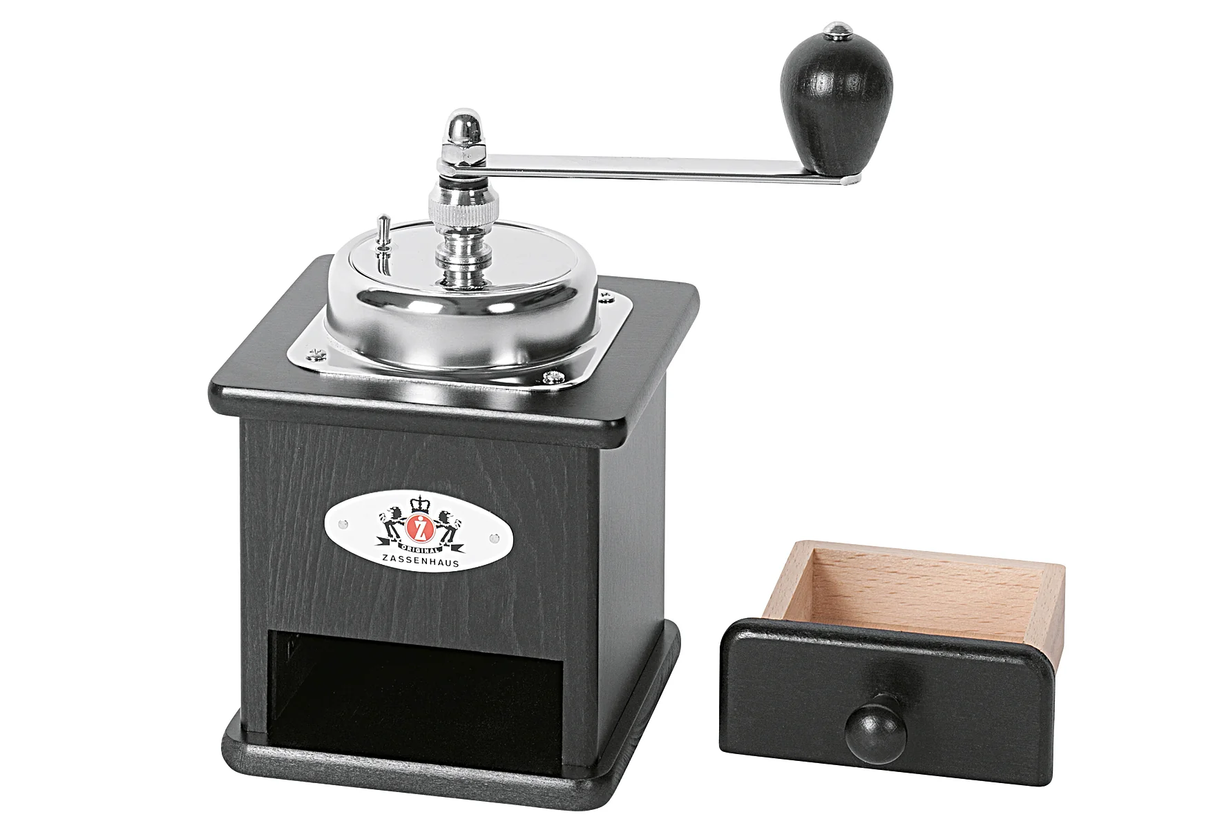 2025 Molino de café Brasilia negro 12x12,5x20 cm