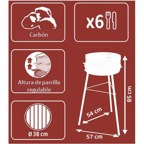 Barbacoa New Lanzarote 38 cm