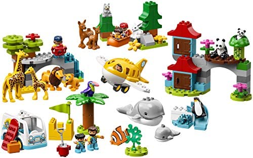 LEGO DUPLO Ciudad Animales del Mundo 10907, Set Exclusivo de Bloques de Construcción (121 Piezas)