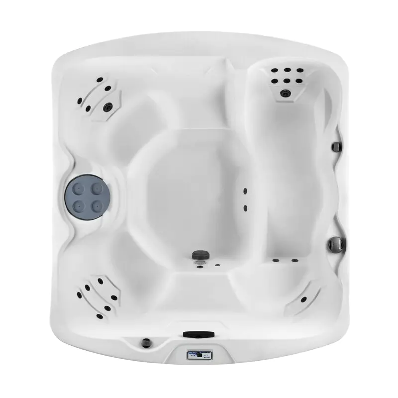 Lifesmart Spas – Spa rectangular Plug and Play para 5 personas, 23 chorros con ozonizador, color Espresso