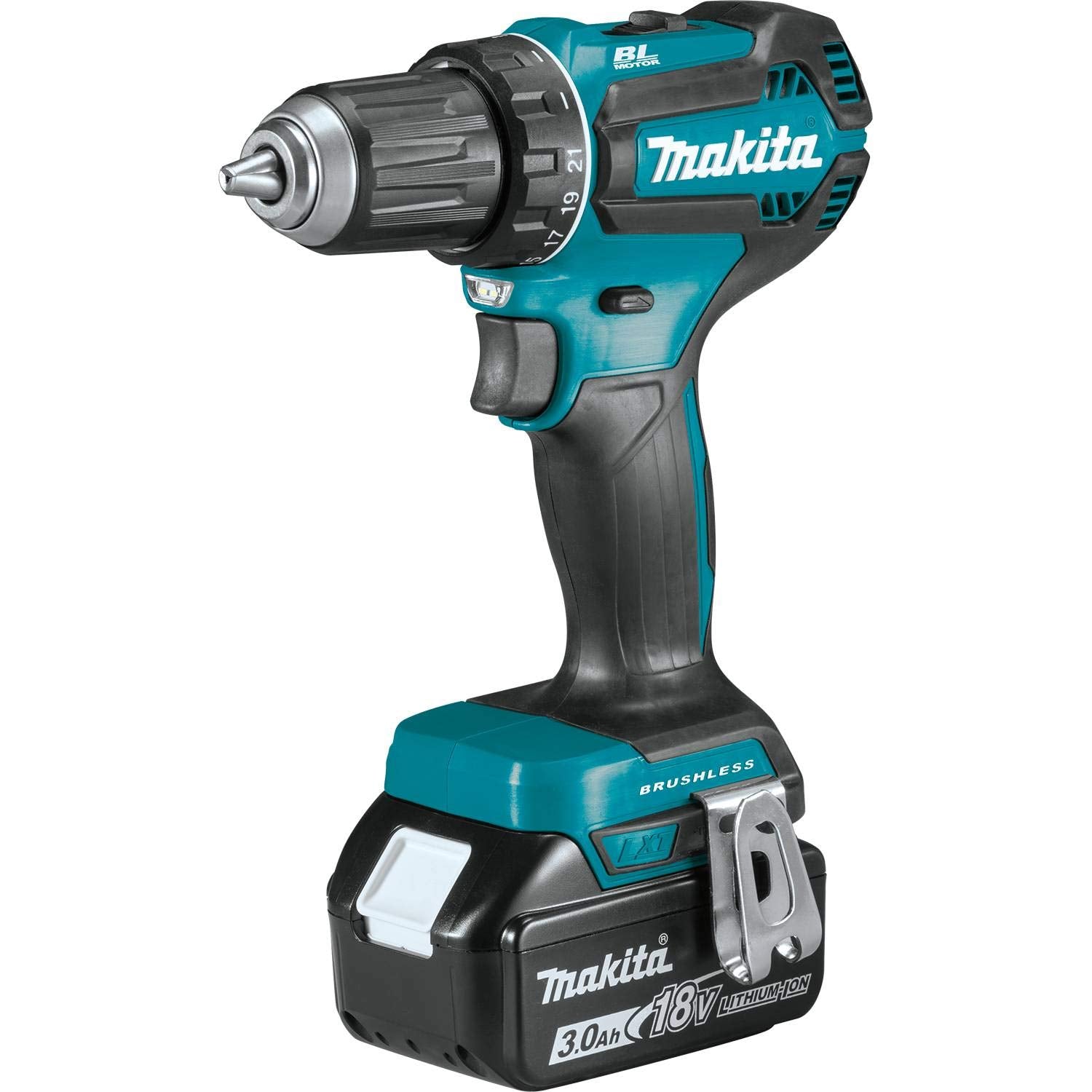 2025 Kit de taladro-atornillador inalámbrico Makita XFD131 LXTu00ae de 18 V y 1/2