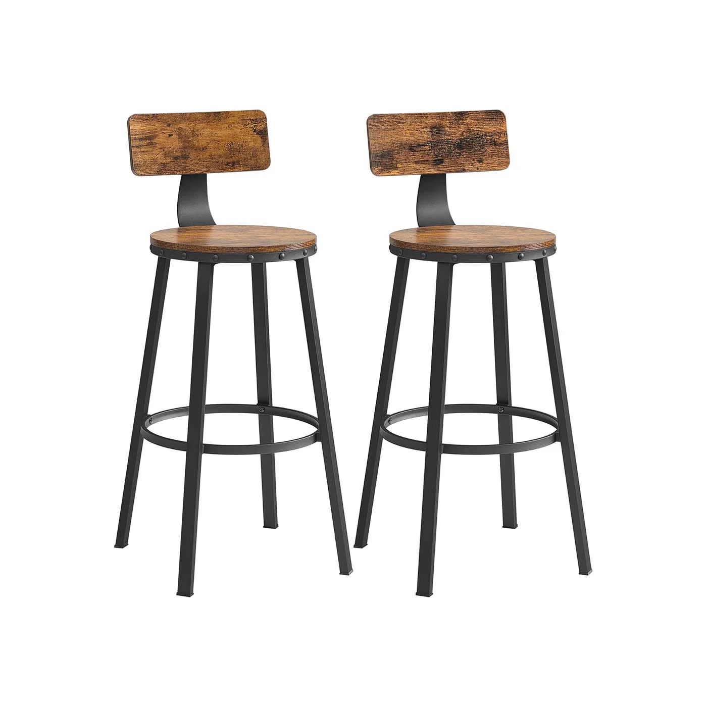 2 Taburetes Altos Estilo Industrial