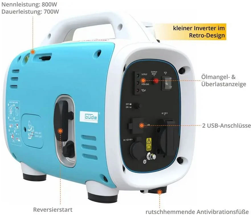 2025 Generador inversor Güde ISG 800-1